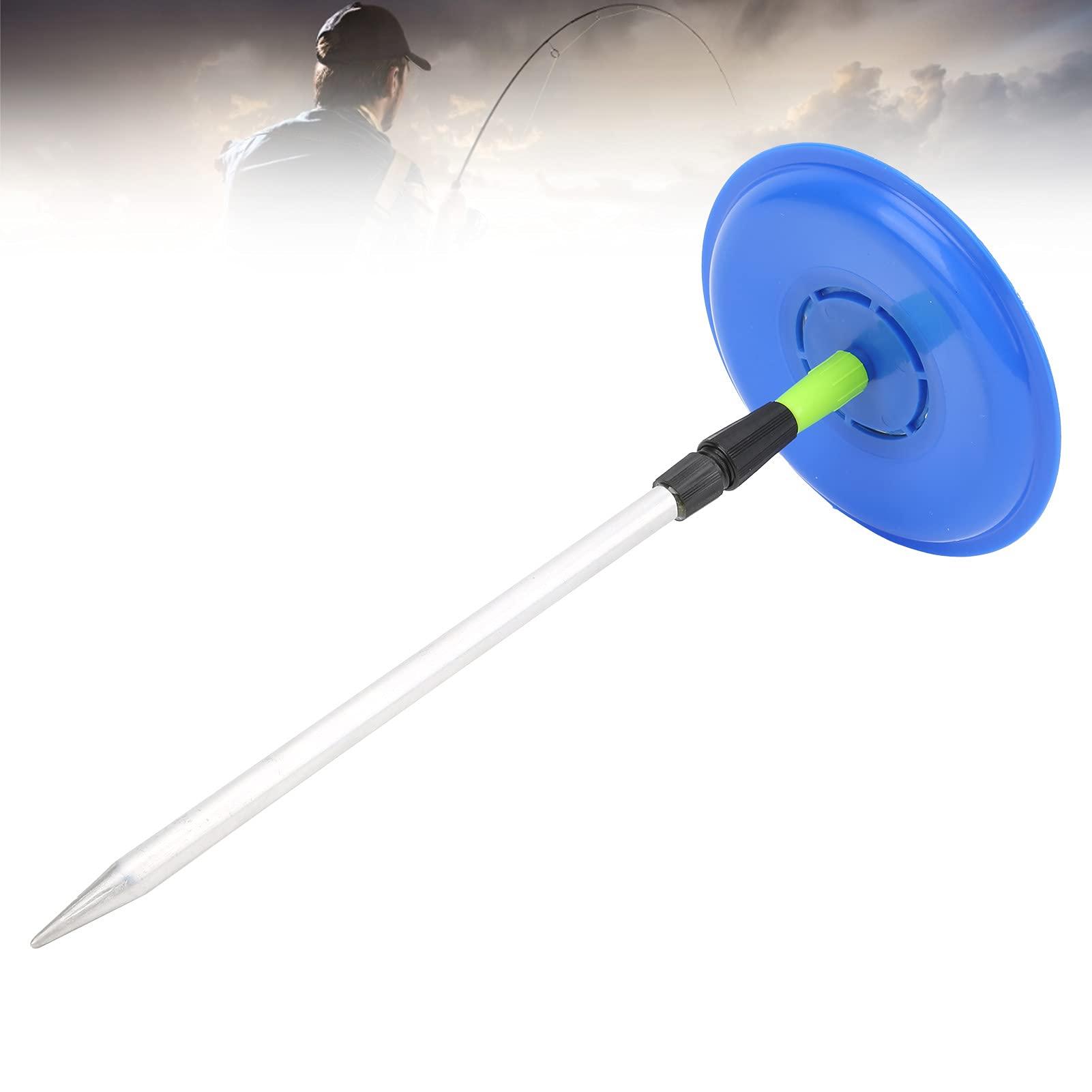 Yuecoom Bait Tray Plastic Aluminum Alloy Magnetb Bait Tray Strong Durable Magnetic Fishing Accessories with Ground Plug for Outdoor Fishing Blue and Green(Blue)