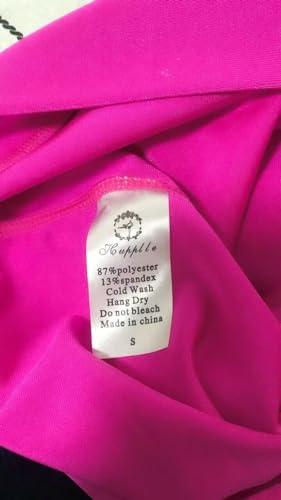 Hupplle Hupplle Fashion Neon Stretch Skinny Shiny Spandex Leggings Pants (Dark Green, Medium)