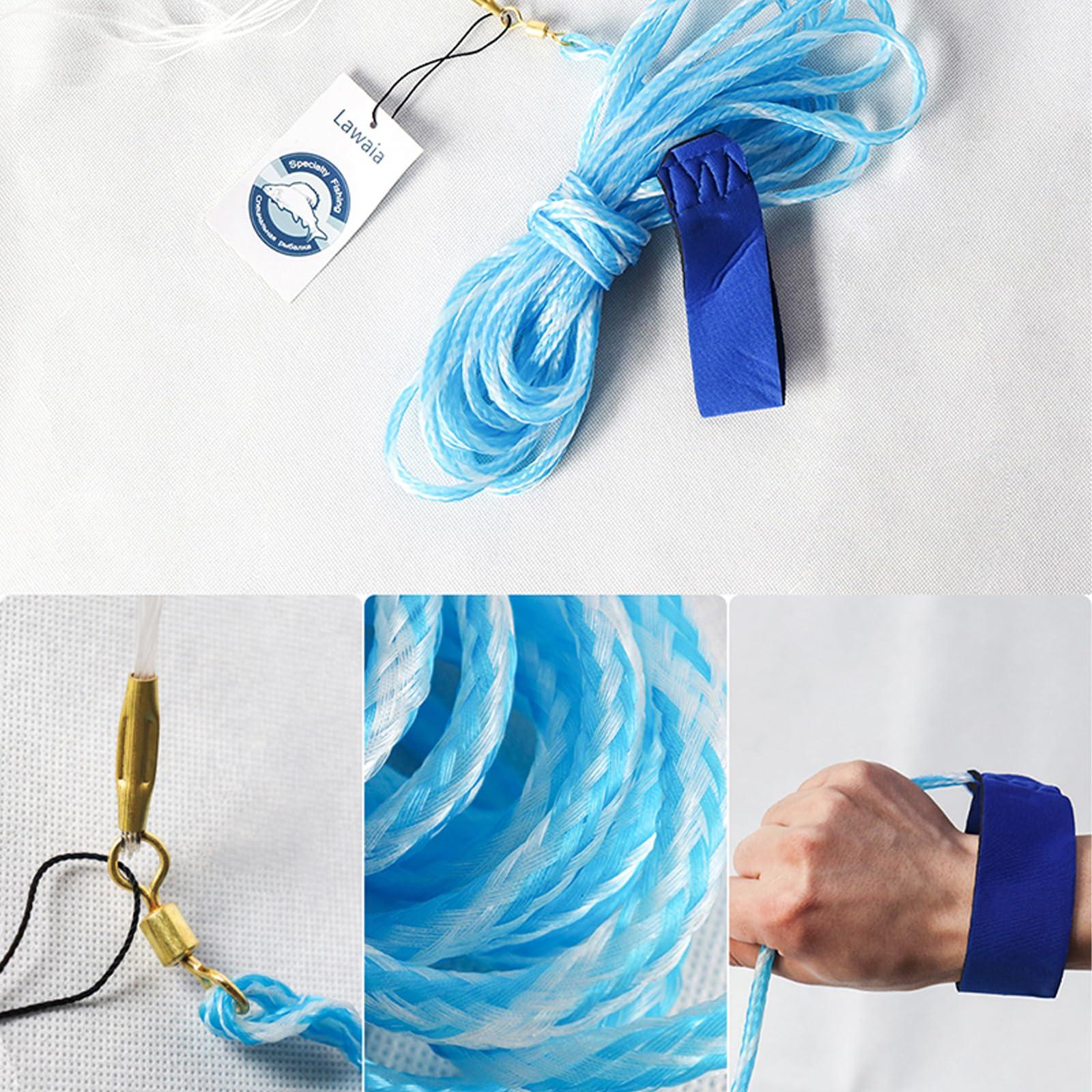 Lawaia Lawaia Fishing Nets Cast Net Hand Throw Fishing Fish Trap Saltwater Gear- Ideal for Shrimp Fish and Fly Fishing - 4FT Radius