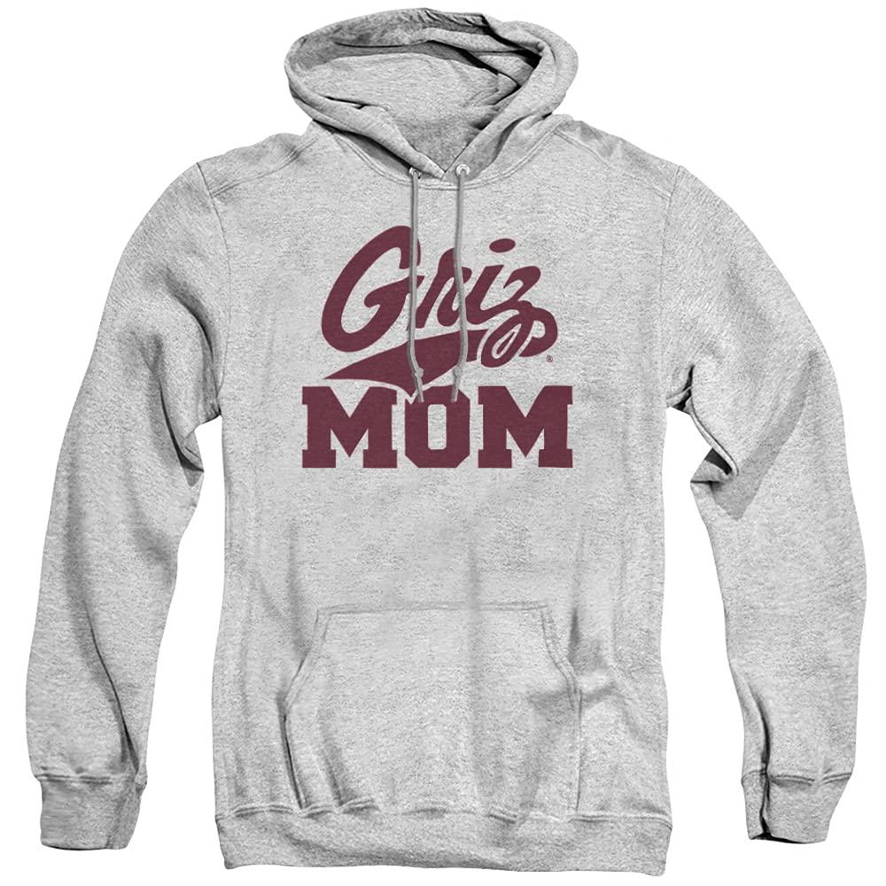 LOGOVISION University of Montana Official Mom Unisex Adult Pull-Over Hoodie, Athletic Heather, 2X-Large
