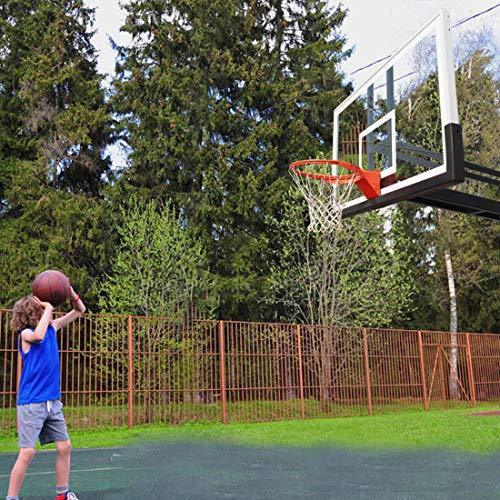 Katop Katop Breakaway Basketball Rim, Heavy Duty Triple Springs Basketball Rim Replacement with Nylon Net Indoor and Outdoor, Standard Goal Reinforced Mounting Bracket Fit Most Size Backboards