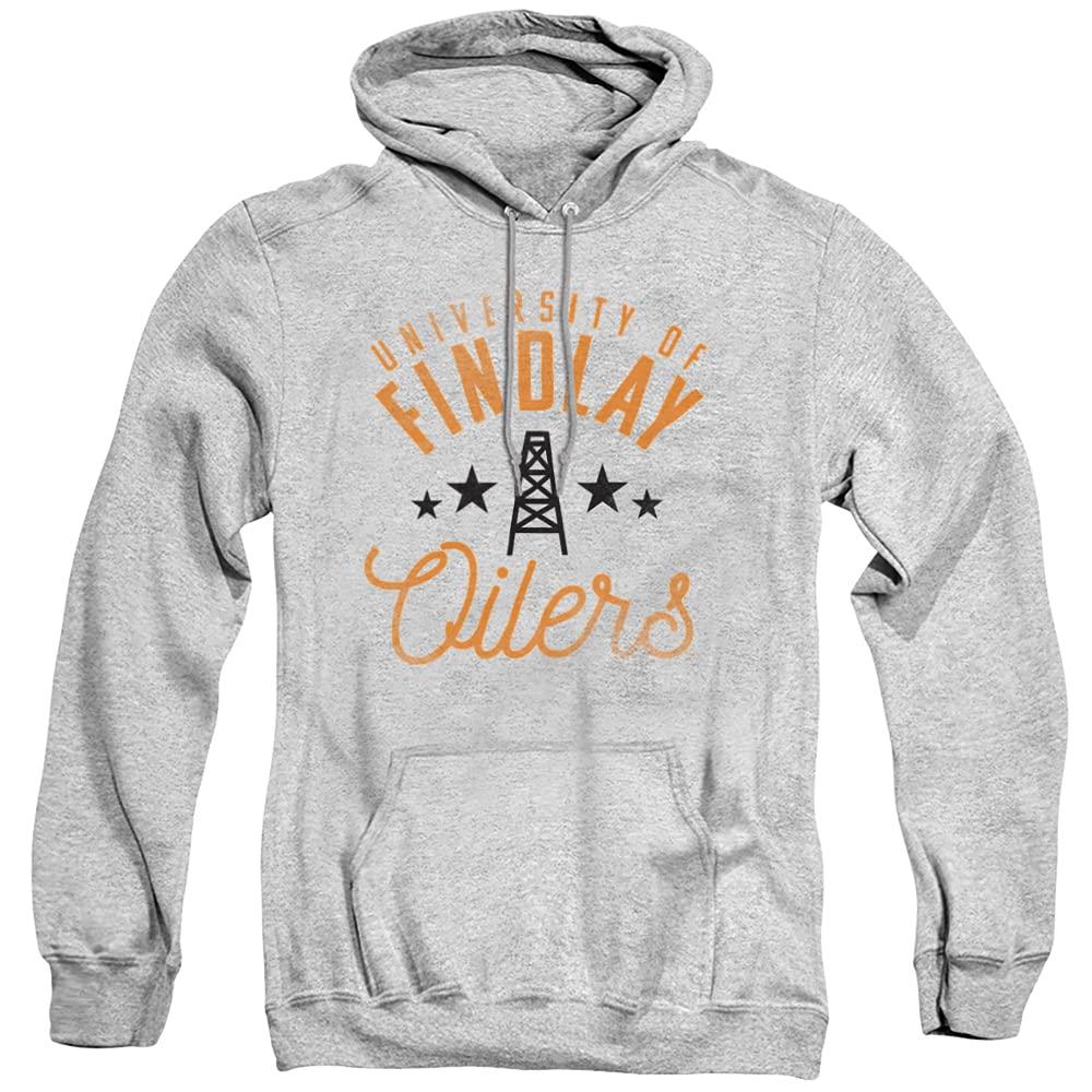 LOGOVISION University of Findlay Official Oilers Unisex Adult Pull-Over Hoodie,Athletic Heather, 2X-Large