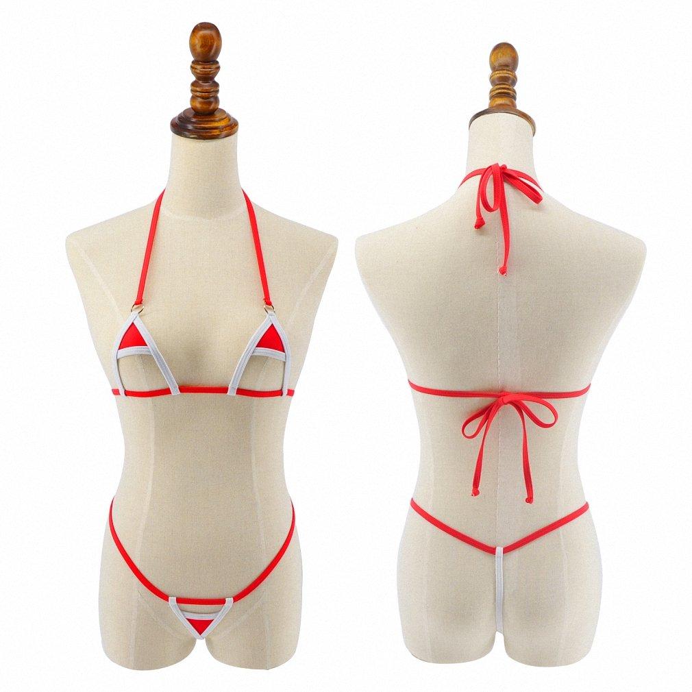 Tinpia Tinpia Womens Exotic Micro Bikini Set Sunbath Beach Swimming Swimwear G-String Swimsuit