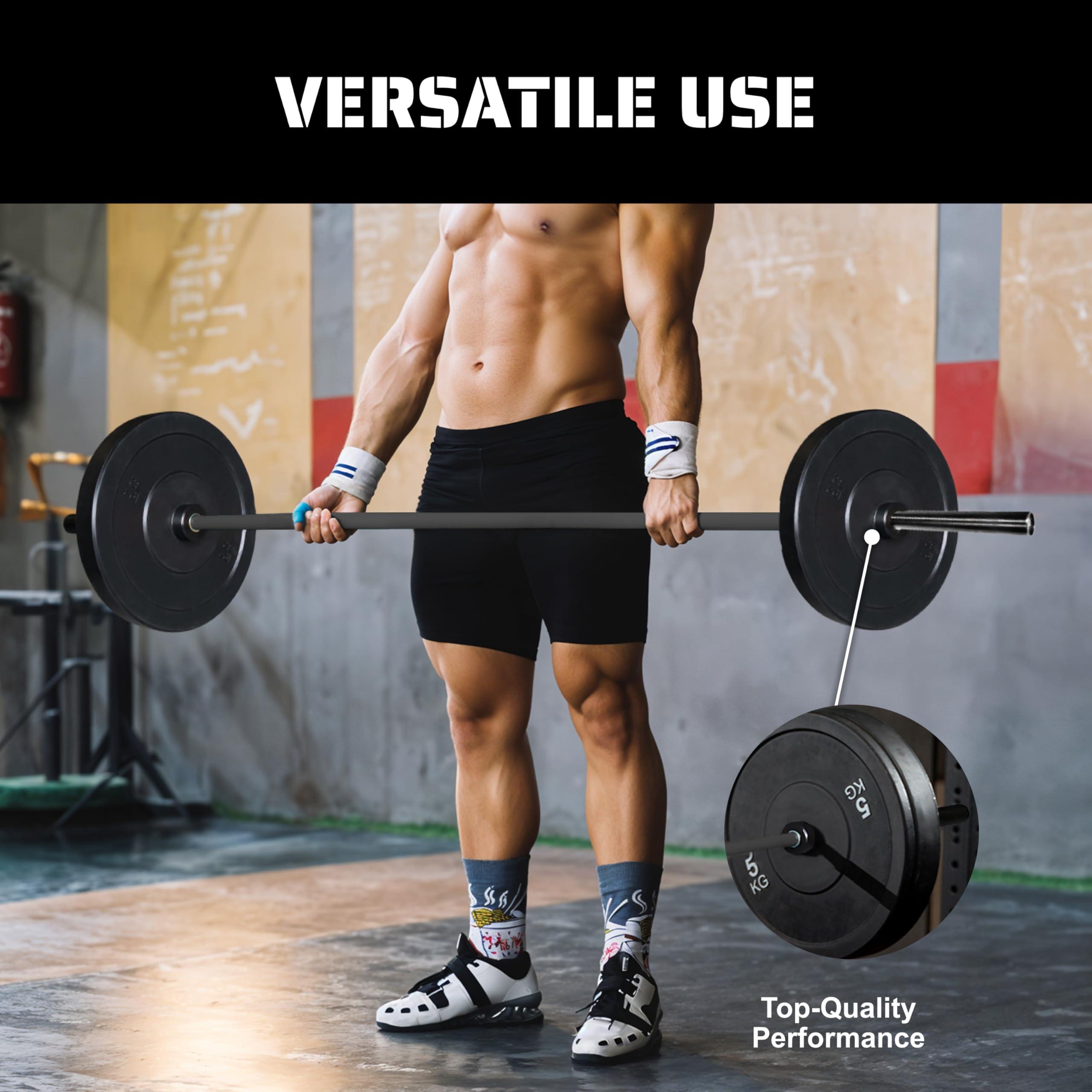 TRIBE WOD Tribe WOD Olympus Barbell Bar & Weight Bar - Bend-proof - For Men and Women - For Home or Gym - Multipurpose Cerakote Weightlifting Barbell - Barbell and Weight Set - Terra Cotta