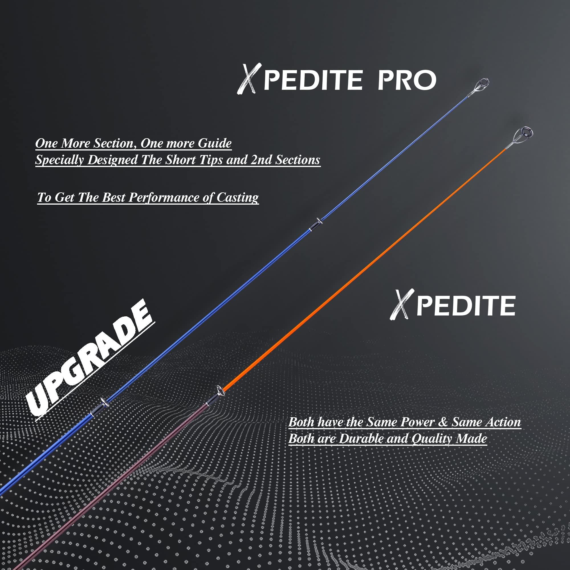 EOW EOW XPEDITE PRO Portable Telescopic Casting and Spinning Fishing Rods, 24T Carbon Blanks & Solid Carbon Tip, Cork Handle, Travel Rod, Short Collapsible Rods