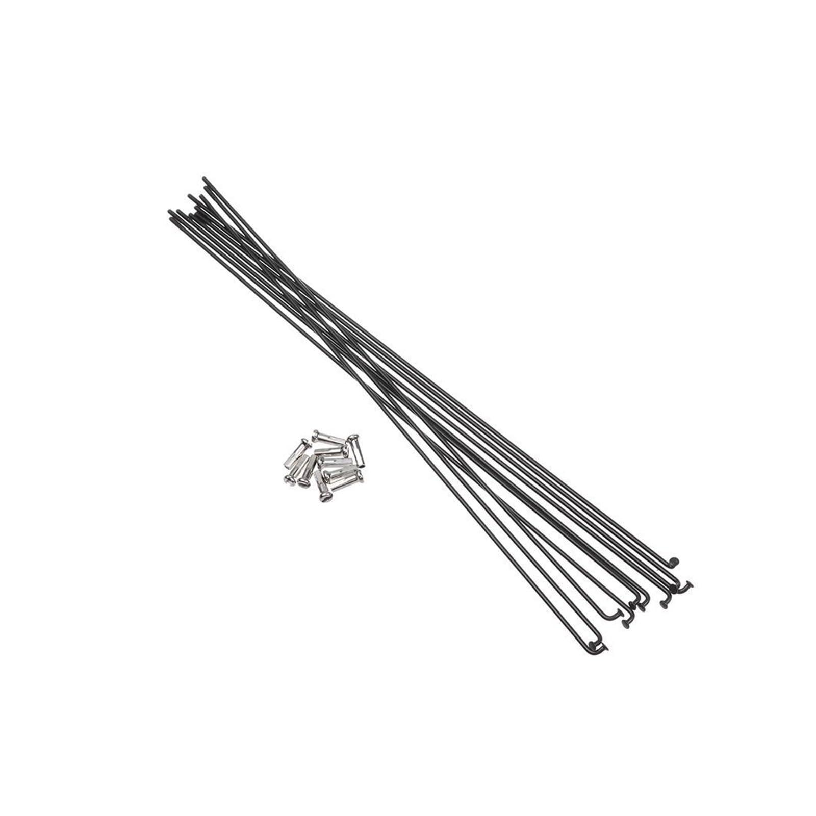 QIAOJUNMING QIAOJUNMING 36pcs Sets 14g for Bicycle Stainless Steel Spokes with Nipples Outdoor Mountain Road Bike High Strength Spokes Wires Cycling Repair Tool(260MM)