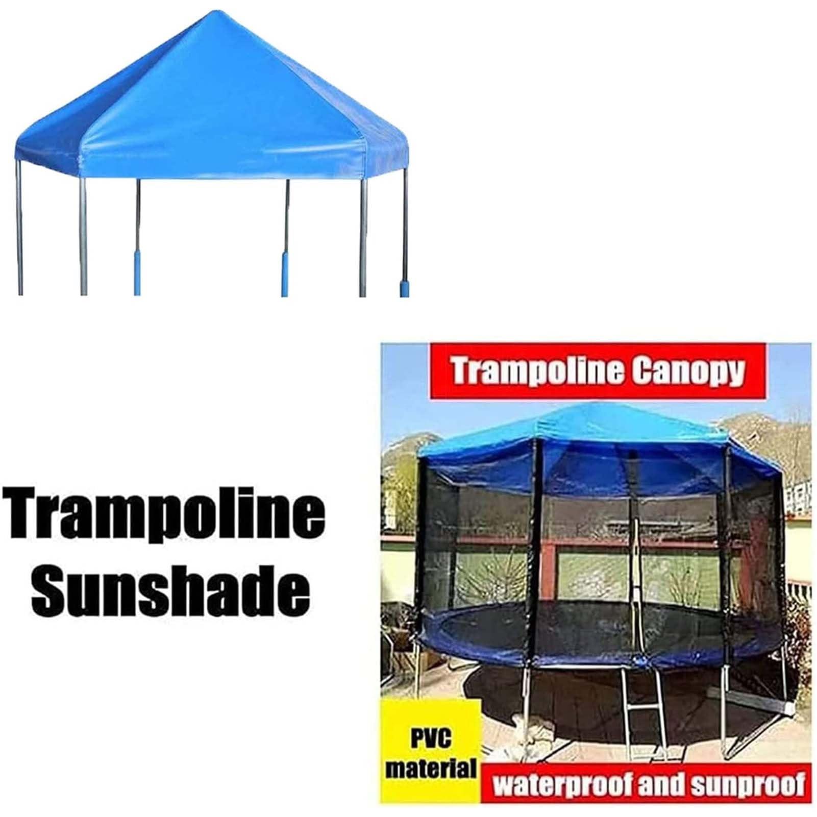 AISHULEI Trampoline Canopy Tent Shade Cover With Frame For 6ft, 8ft, 10ft, 12ft, 14ft, 16ft Trampolines Top Cover Accessories, Outdoor Sports Sun Shade Top Cover Roof - Sunshade, Rain And Snow ( Size : 10ft )