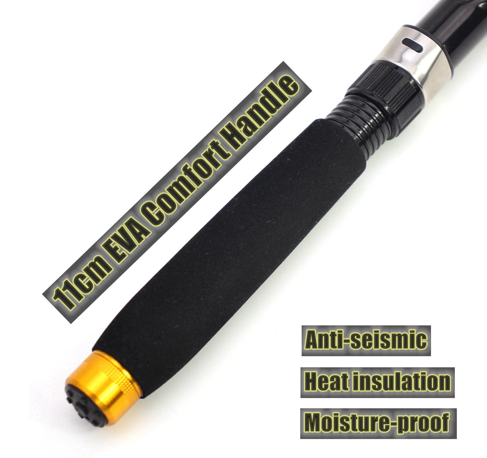 Cuoyuqie Cuoyuqie 1.8m-3.6m Carbon Telescopic Fishing Rod M Power Ultralight Travel Casting Rods (2.4m/7.8ft)
