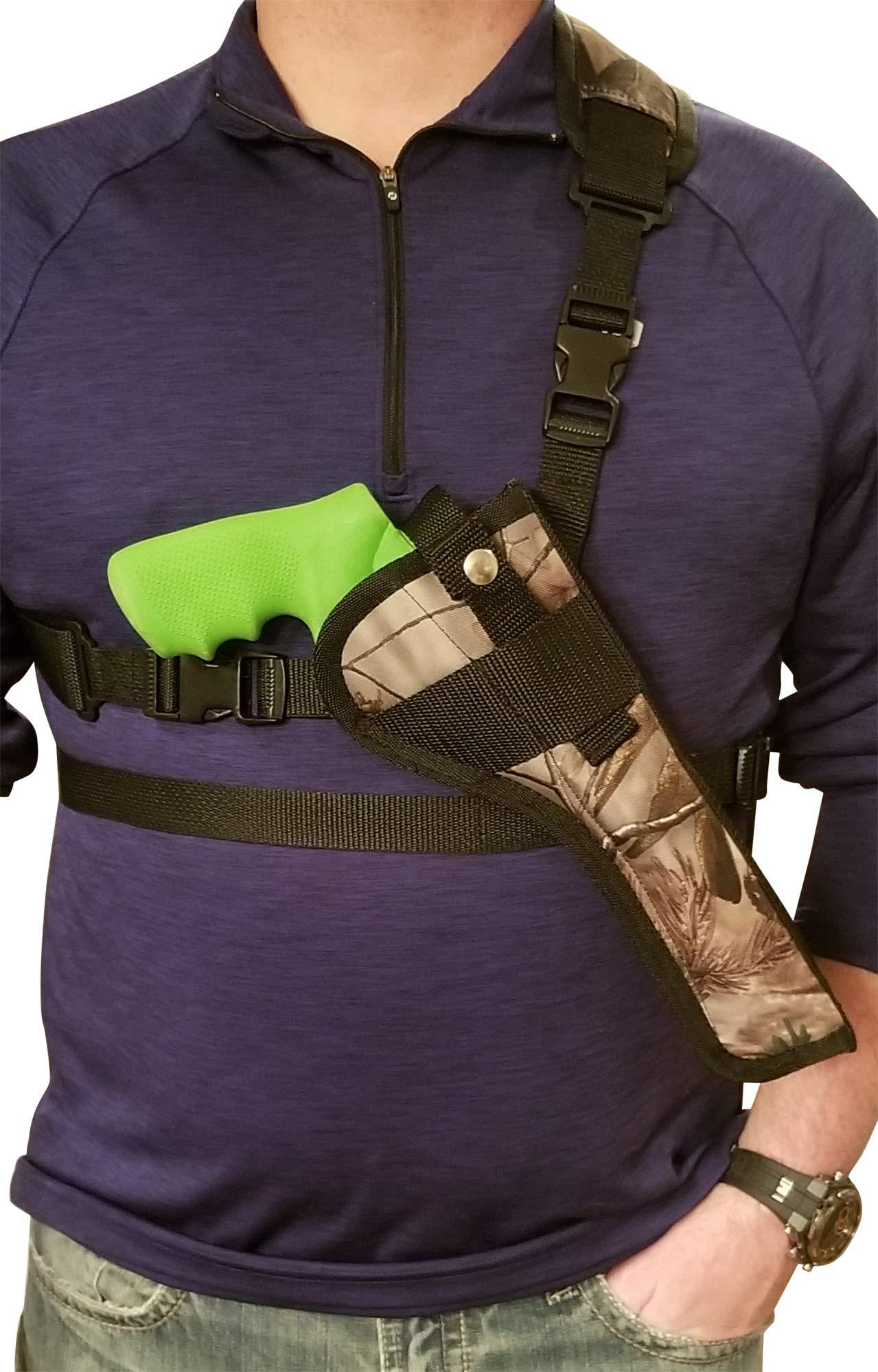 Silverhorse Holsters Silverhorse Holsters Chest/Shoulder Gun Holster | Fits Ruger Redhawk, Super Redhawk, Super Blackhawk Revolvers in 5.5" - 10.5" Barrel Lengths (10.5" Barrel Right Hand, Hardwood Camo)