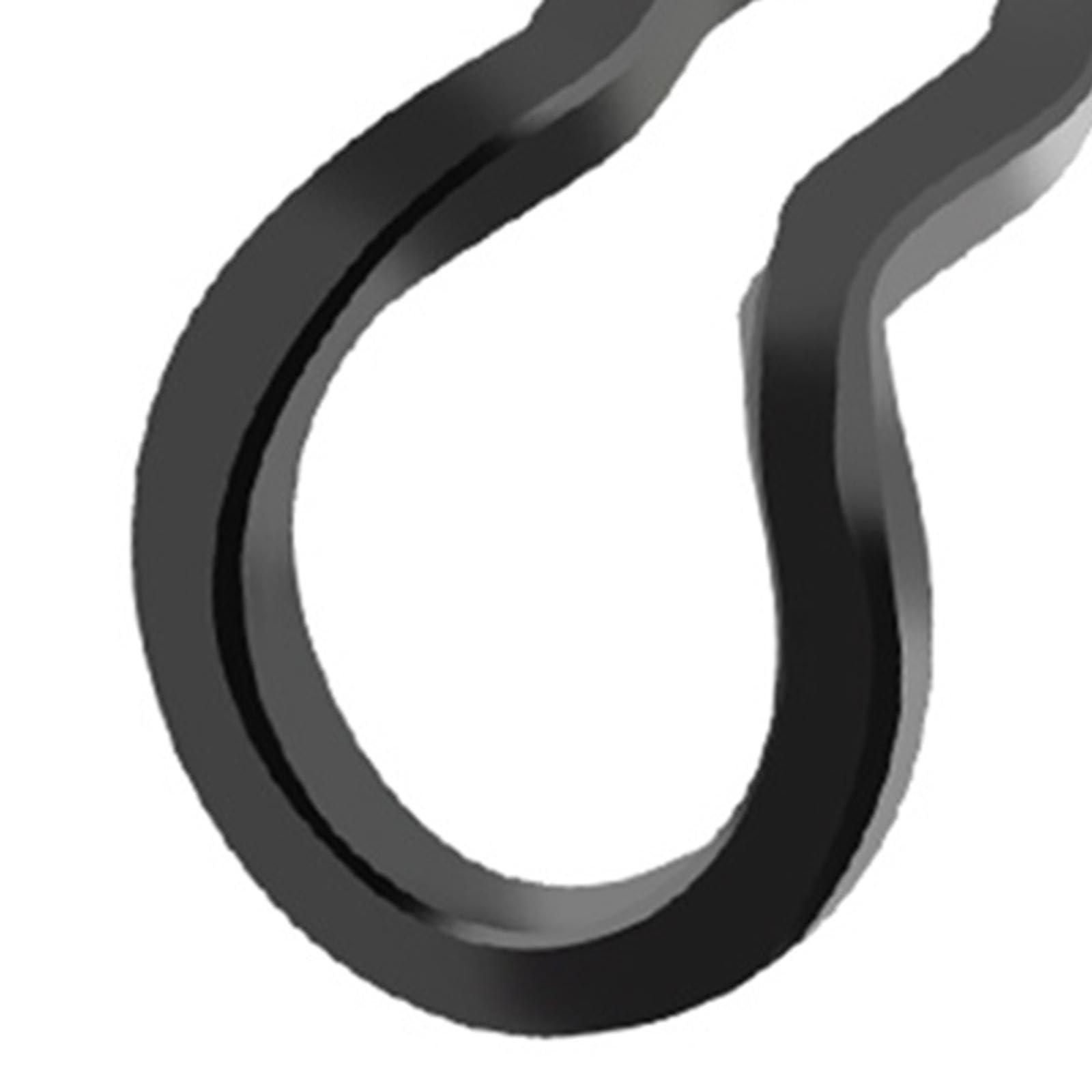 Aosekaa Aosekaa 10 Pieces Fixing Snap Spring Clips Brake Pad Cotter Pin Calipers, Bike Components Spare Parts Retaining Spring Clips, Black