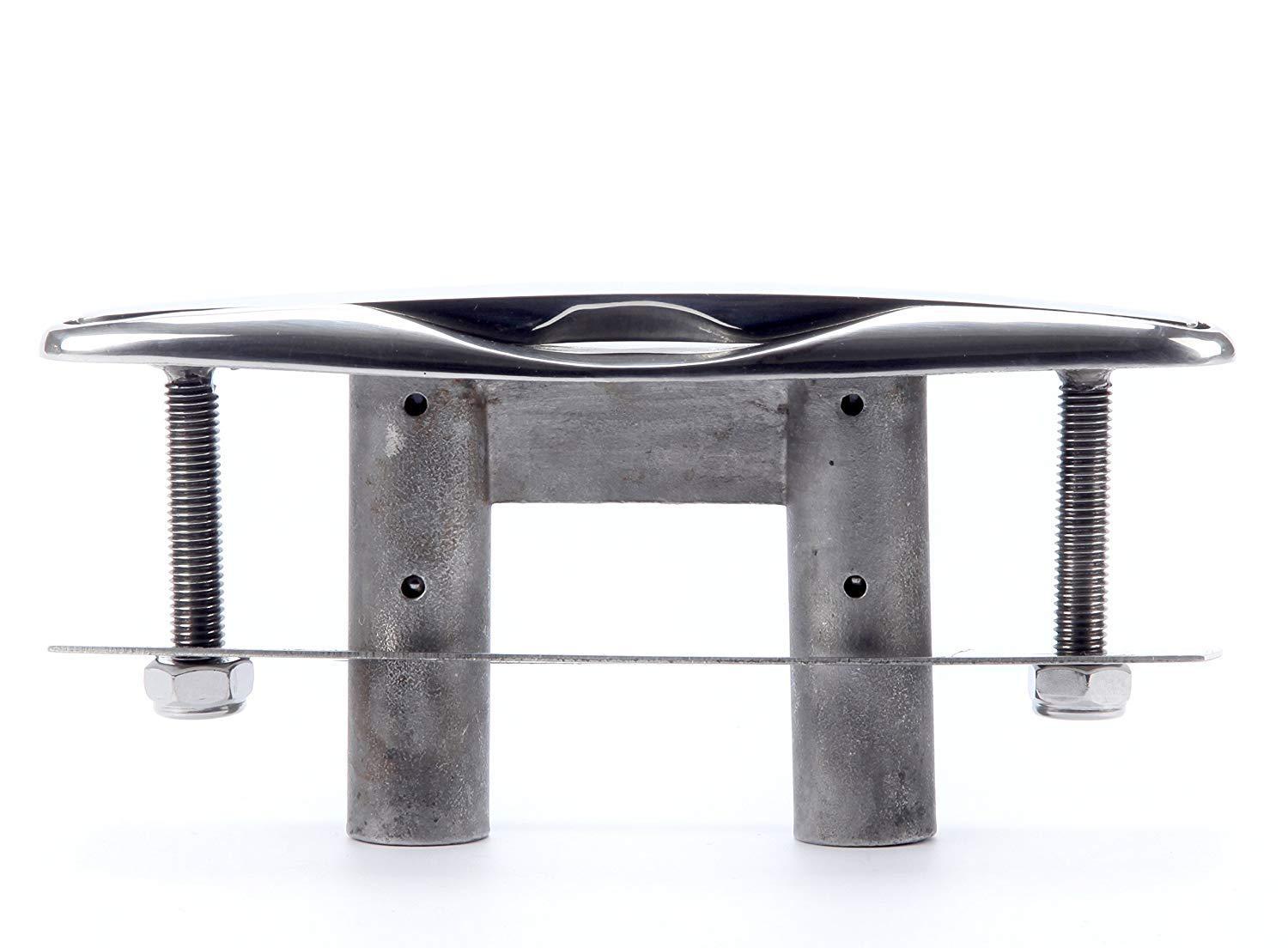 Amarine Made Amarine Made Pair of Boat Marine Stainless Steel 316 Pull up Cleat Flush Mount Cleat Lift (2pcs,8 Inch)
