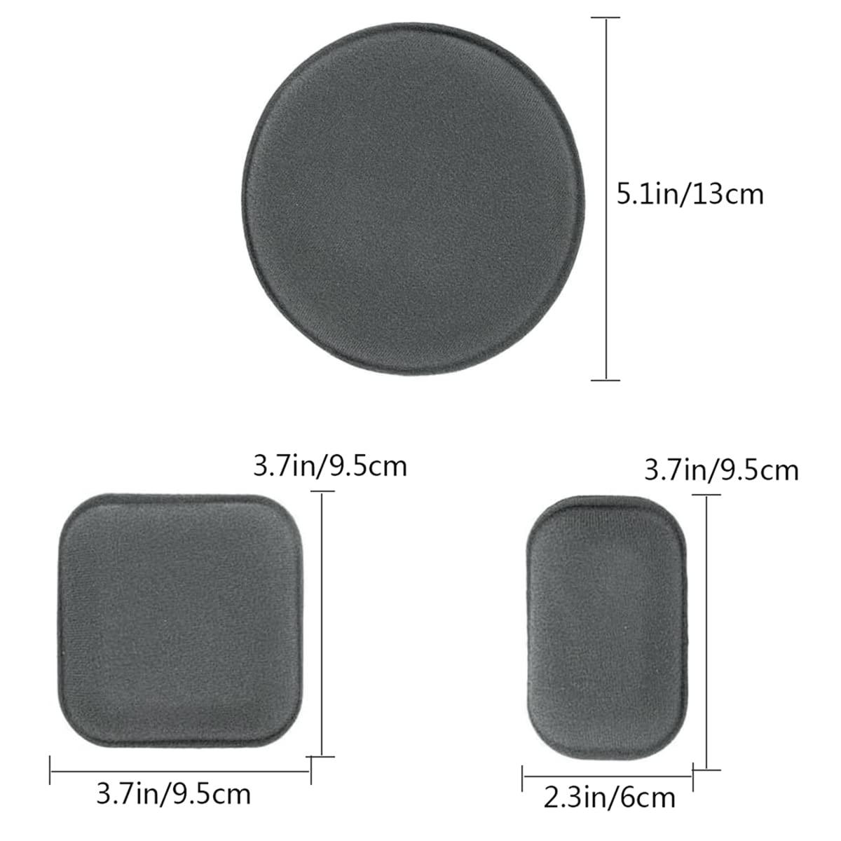 AOUTACC AOUTACC Universal Airsoft Helmet Pads, Helmet Replacement Foam Padding Kits Set Accessories Mats for Fast/Mich/ACH/USMC/PASGT Helmet (Grey-4 Sets)