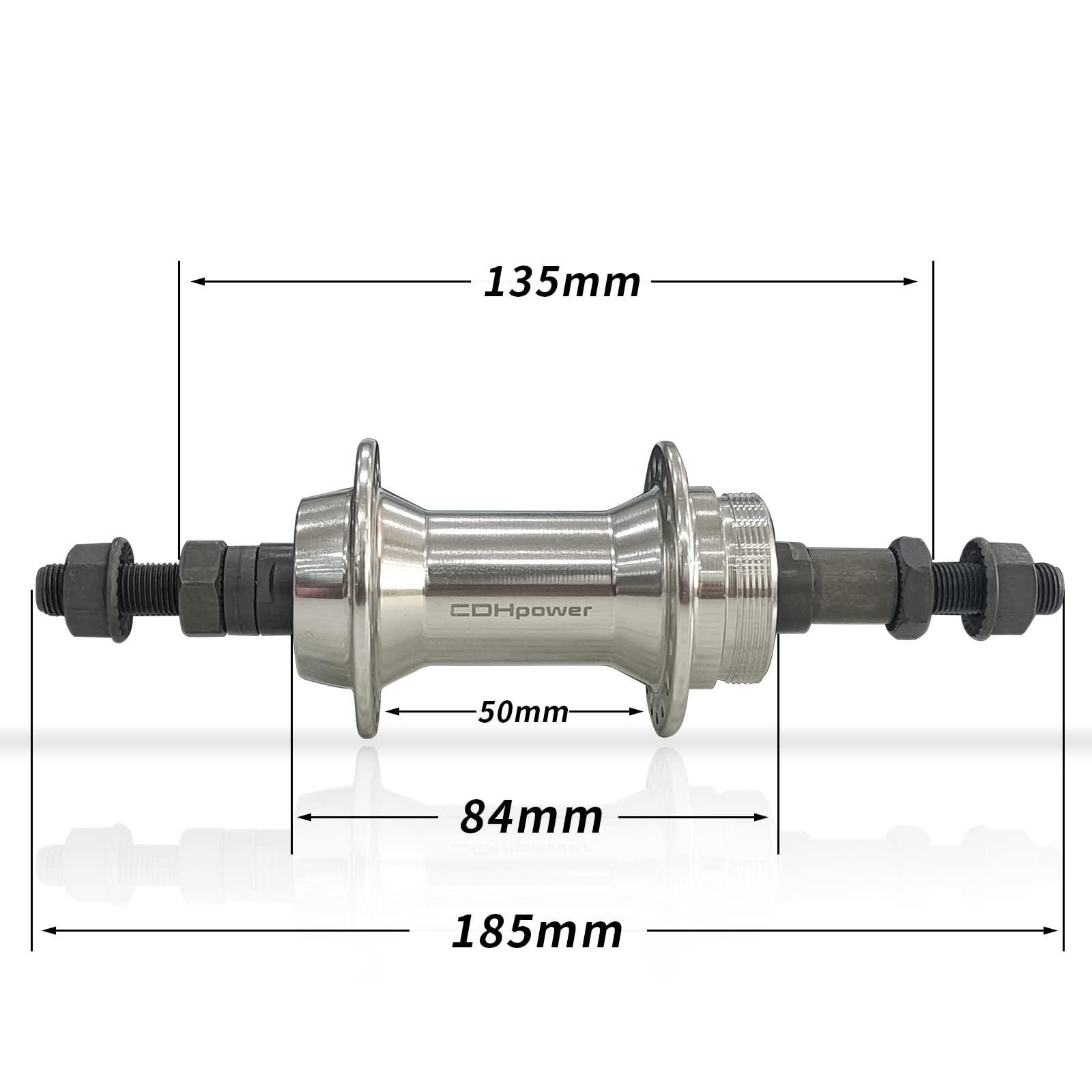 DONSP1986 DONSP1986 Bicycle Wheel Part Bicycle Rear Hub 36 Hole,Rear Width 135mm,Alloy Alum Bike Hub Single Thread