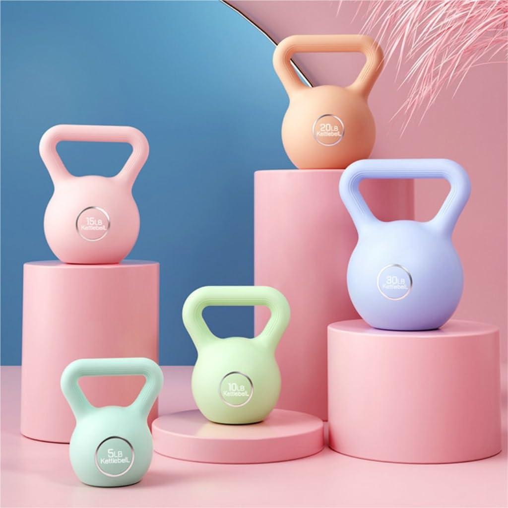 HAMEXLN HAMEXLN Kettlebell Dumbbell Set Ecological Fitness Home Dumbbells with Adjustable Weight Kettlebell Base Supports Kettle Weight Lifting Dumbbells, 2.5 kg, Pink