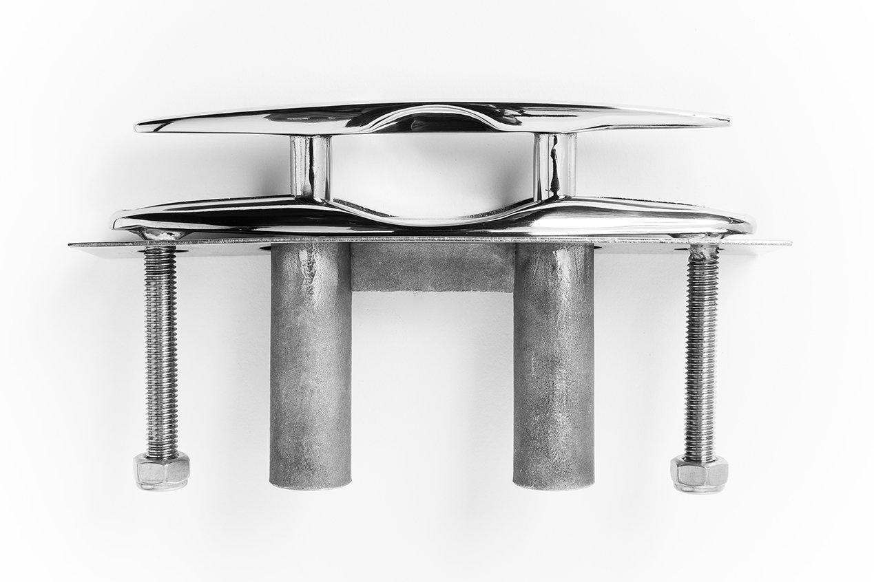 Amarine Made Amarine Made Pair of Boat Marine Stainless Steel 316 Pull up Cleat Flush Mount Cleat Lift (2pcs,8 Inch)