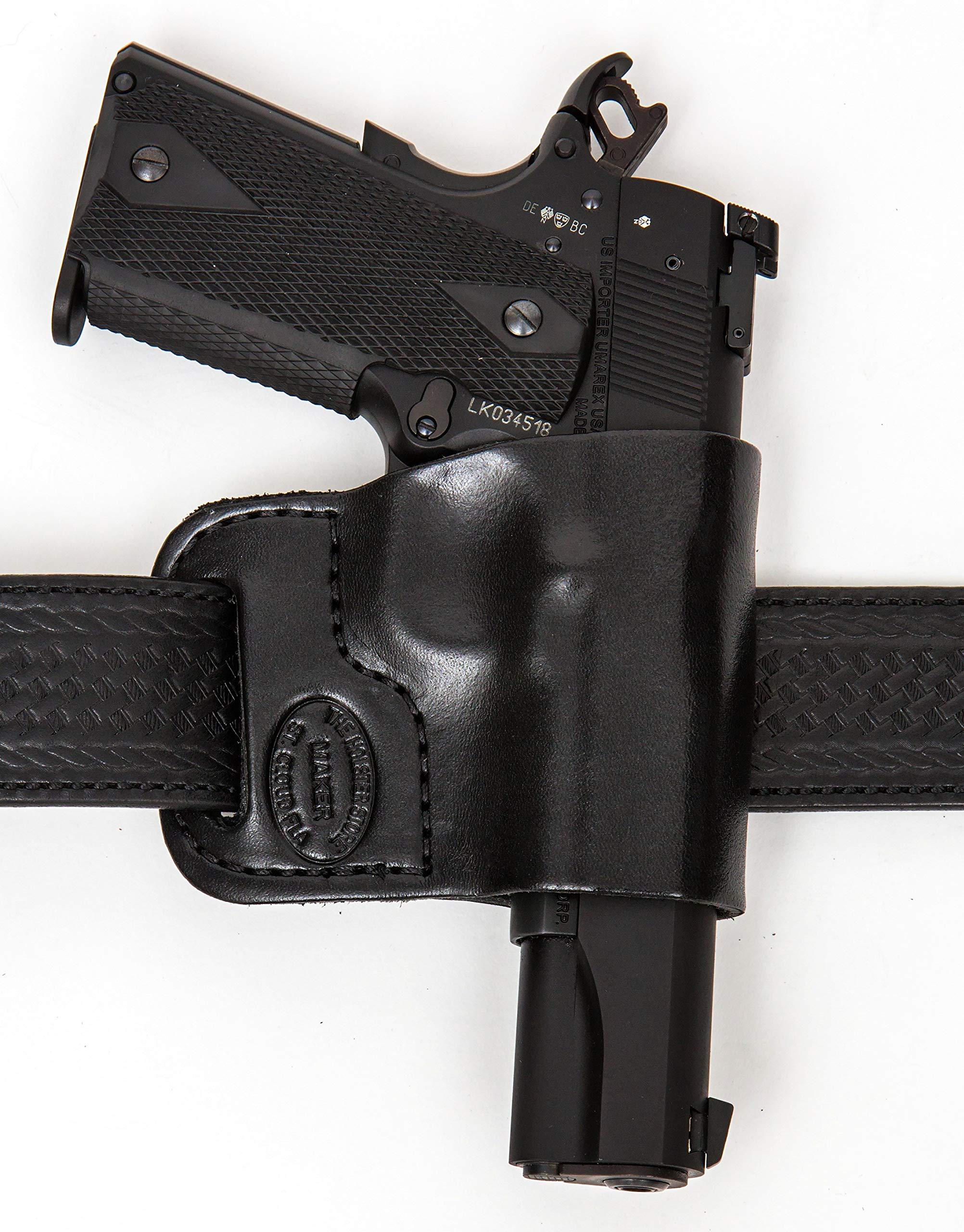 The Holster Store The Holster Store S&W M&P 2.0 3.6\" w/CT Laserguard Leather Gun Holster Belt Holster Right Hand Black - Pro Carry Belt Ride