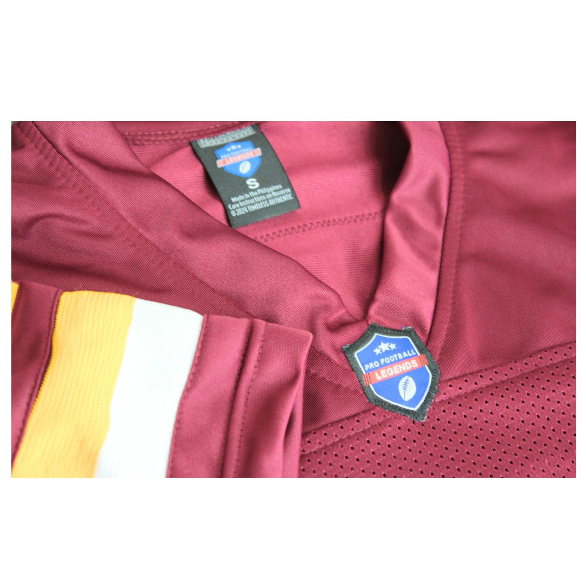 TIMELESS AUTHENTIC John Riggins Jersey Burgundy Washington | Unisex Adult Sizes S-5XL Unsigned Custom Sewn Stitched (M)