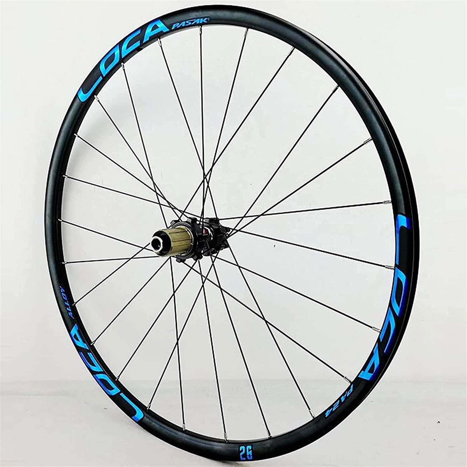 ZECHAO ZECHAO 26/27.5/29 in Mountain Bike Wheelset,Bike Wheel Alloy Rim Mountain 8-12 Speed with Straight Pull Hub 24 Holes Disc Brake Wheelset (Size : 29inch)