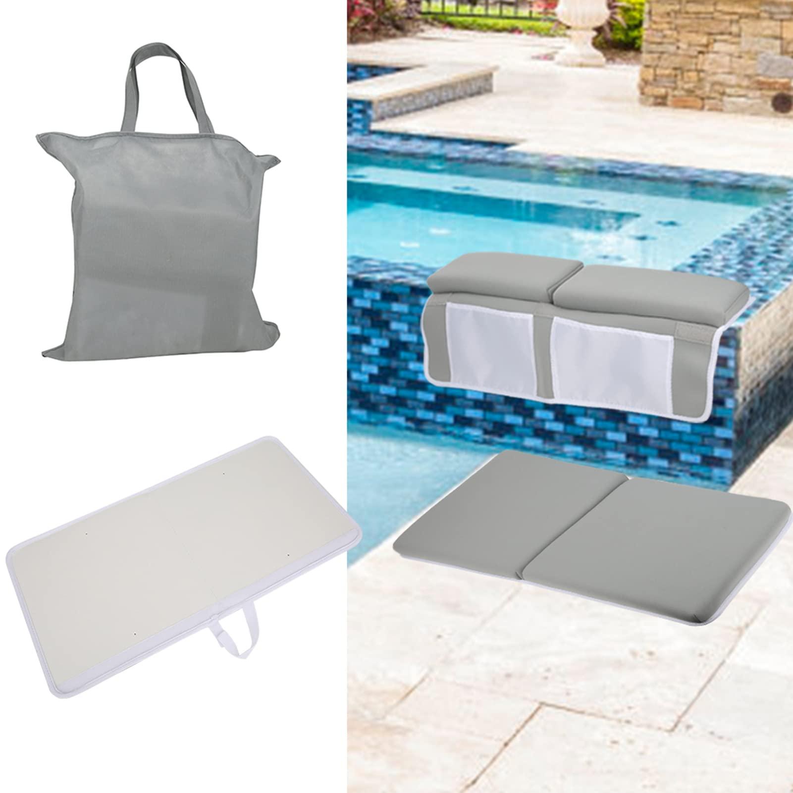 Miskall Bath kneeling pad, Bath Kneeler with Elbow Rest Pad Set, with Toy Organizer, 1.5inThick, for Elbow,Knee and Arm Support Bathtub Kneeling Pad Set, Quick Drying