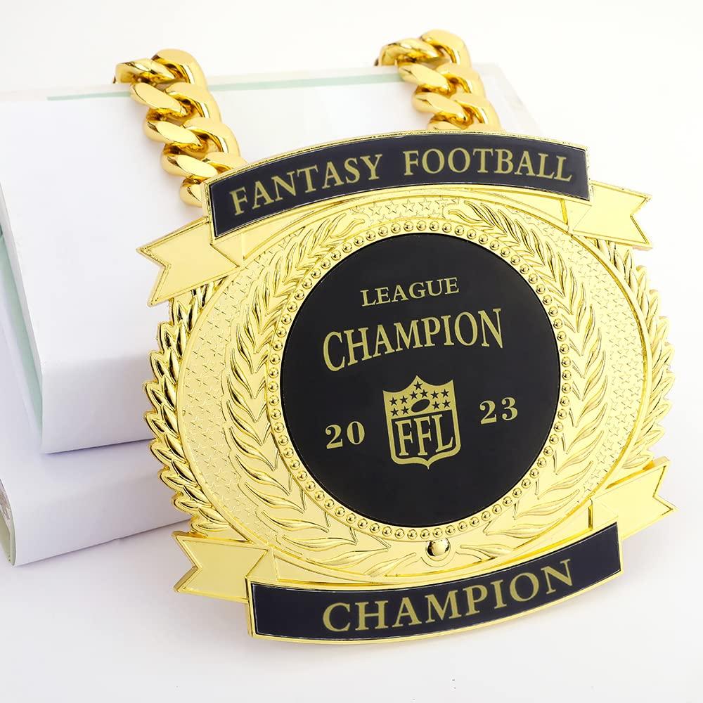 guancrown guancrown Custom Fantasy Football Championship Belt,Championship Belt Award, Champ Chains Award Winner Prize Trophy
