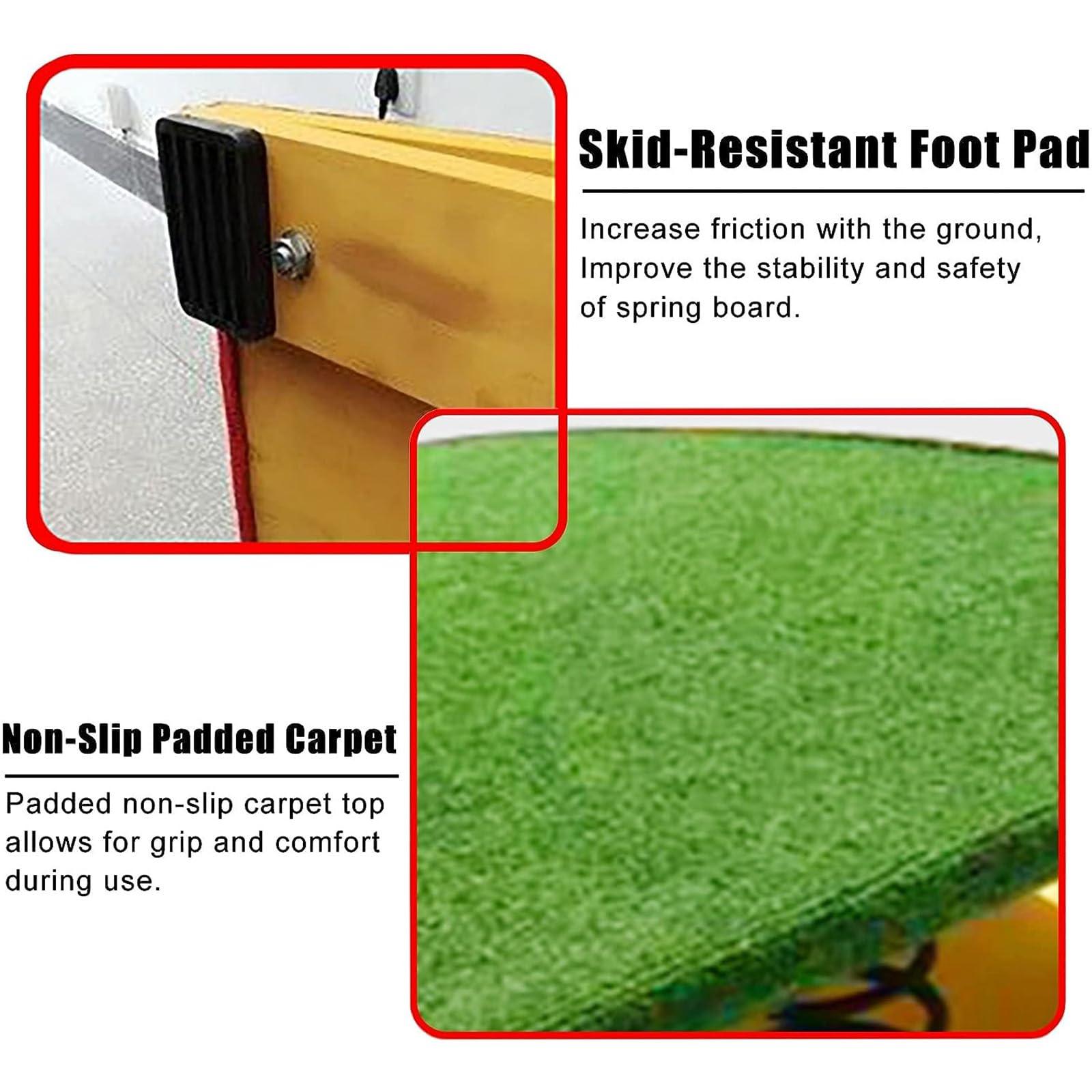 ZXXDSGHUS Gymnastics Springboard for Adults and Kids, Junior Gymnastics Springboard,Big Kids Junior Gymnastics Springboard Heavy Duty Vault Spring Board for Kids for Vault Home Vault Mini Trampoline