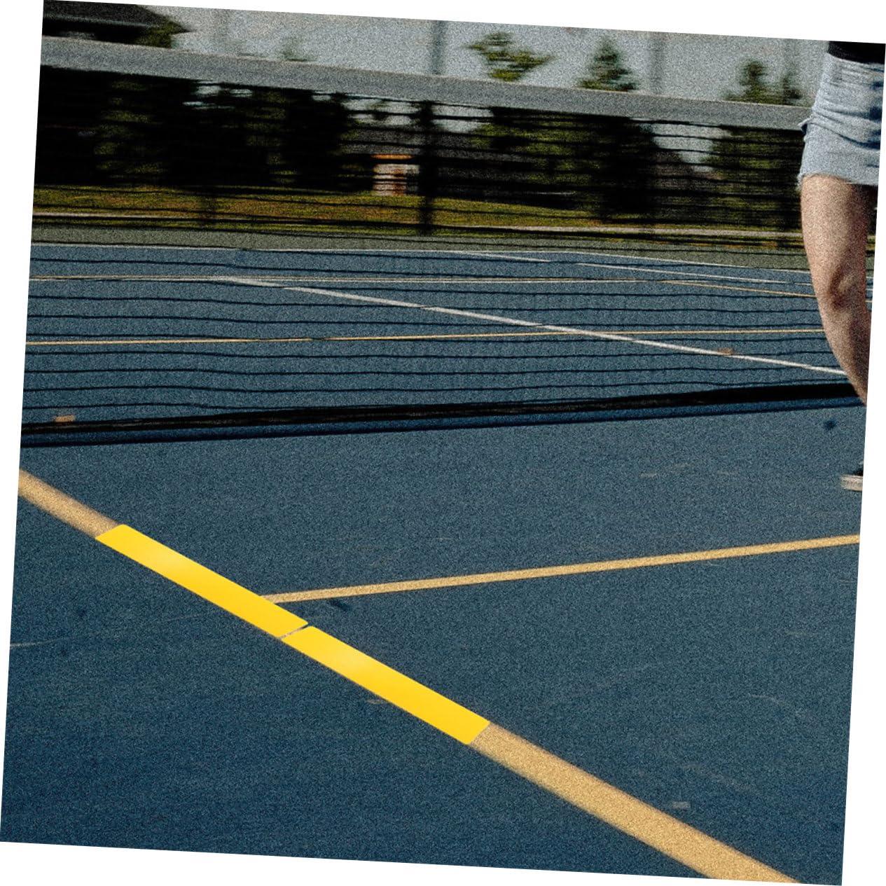 KICHOUSE KICHOUSE 8pcs Tennis Court Landmark Mat Soccer Training Markers Spot Markers Court Marking Kit Football Sign Markers Sports Court Tape Lines Training Markers Tennis Training Net Yellow PVC