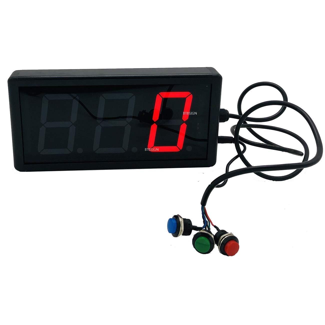 BTBSIGN BTBSIGN LED Lap Counter Up/Down Digital Counter with Buttons and Remote 3inch High