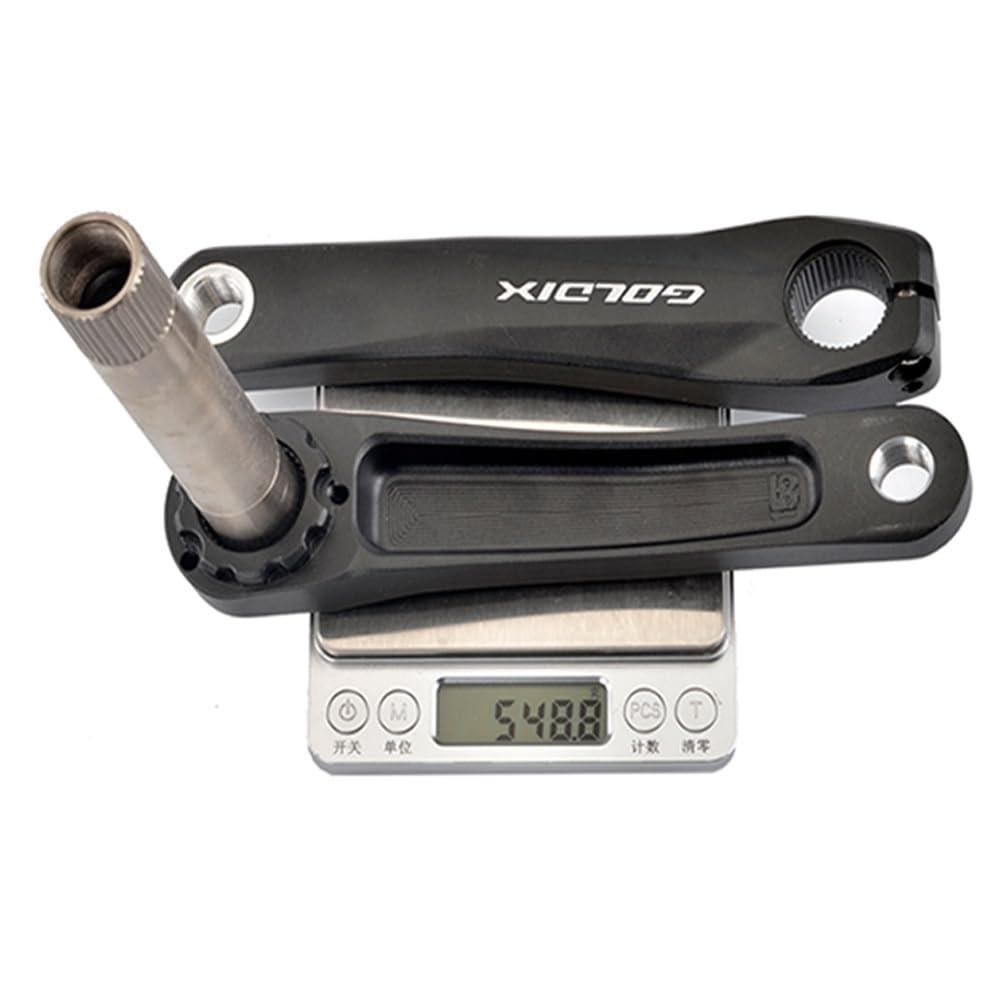 LSRRYD LSRRYD GXP Crank Arm Bicycle 110mm 127mm 140mm 150mm 155mm 160mm Premium Aluminum Alloy Left Right crankarm Crank for Mountain Bike Road Bike (Color : Black, Size : 127mm)