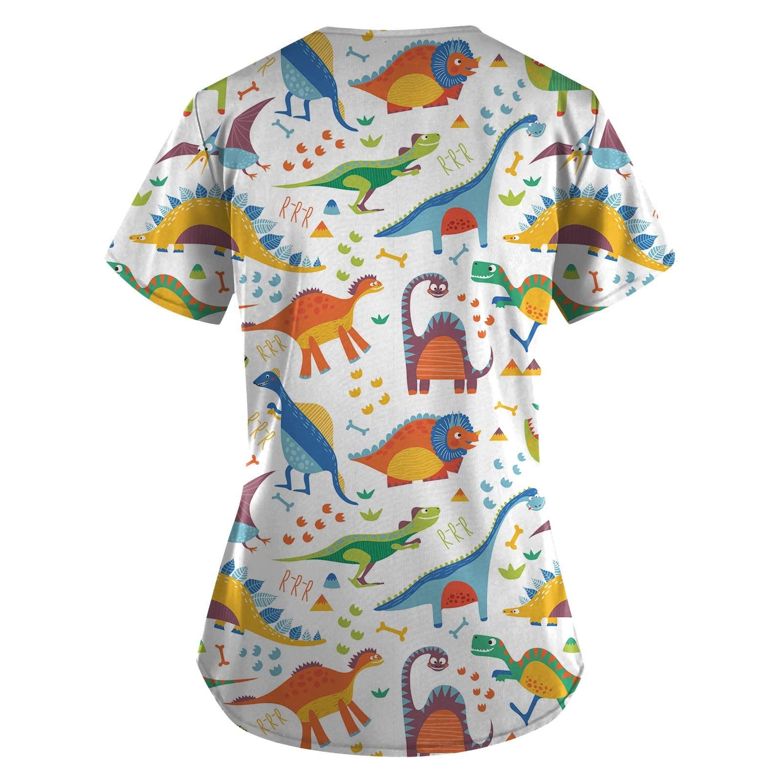 NBXNZWF Dog Scrubs Set Womens Scrubs with Dogs Animal Scrub Tops for Women Cute Plus Size Scrub Tops Dog Scrub Top Dog and Cat Scrub Top Animal Print Scrub Tops for Women Cute Scrubs for Women