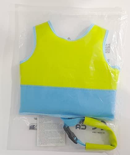 Pottwal Pottwal Swim Vest for Kids - Swim Jacket for 2-3 Years (33-40LBS) - Buoyancy Aid Made of Neoprene & EPE - with Adjustable Crotch Strap - Green