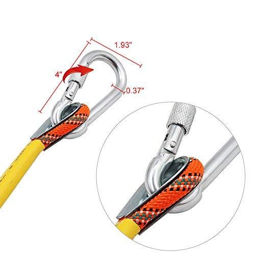 X XBEN X XBEN Outdoor Climbing Rope 10M (32ft) Rock Climbing Rope, Escape Rope Climbing Equipment Fire Rescue Parachute Rope (32 Foot) - Orange