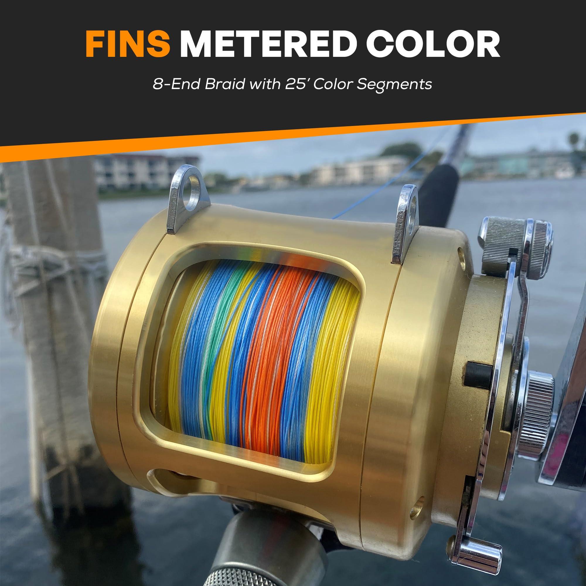 Fins Fishing Fins Spectra 300-Yards Multi Colored Metered Fishing Line, 20-Pound
