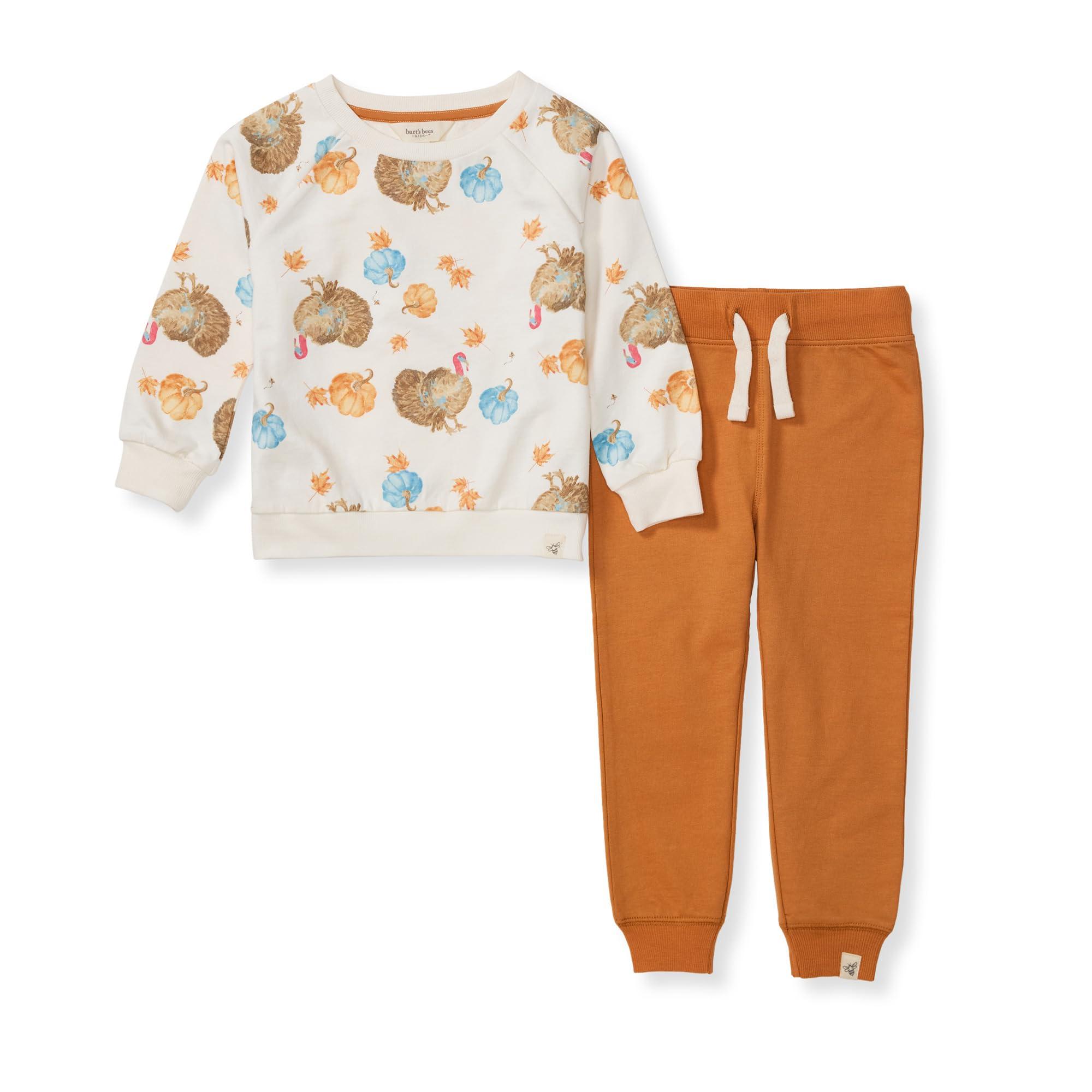 Burt's Bees Baby Burt's Bees Baby Baby Boys' Shirt and Pant Set, Top & Bottom Outfit Bundle, 100% Organic Cotton