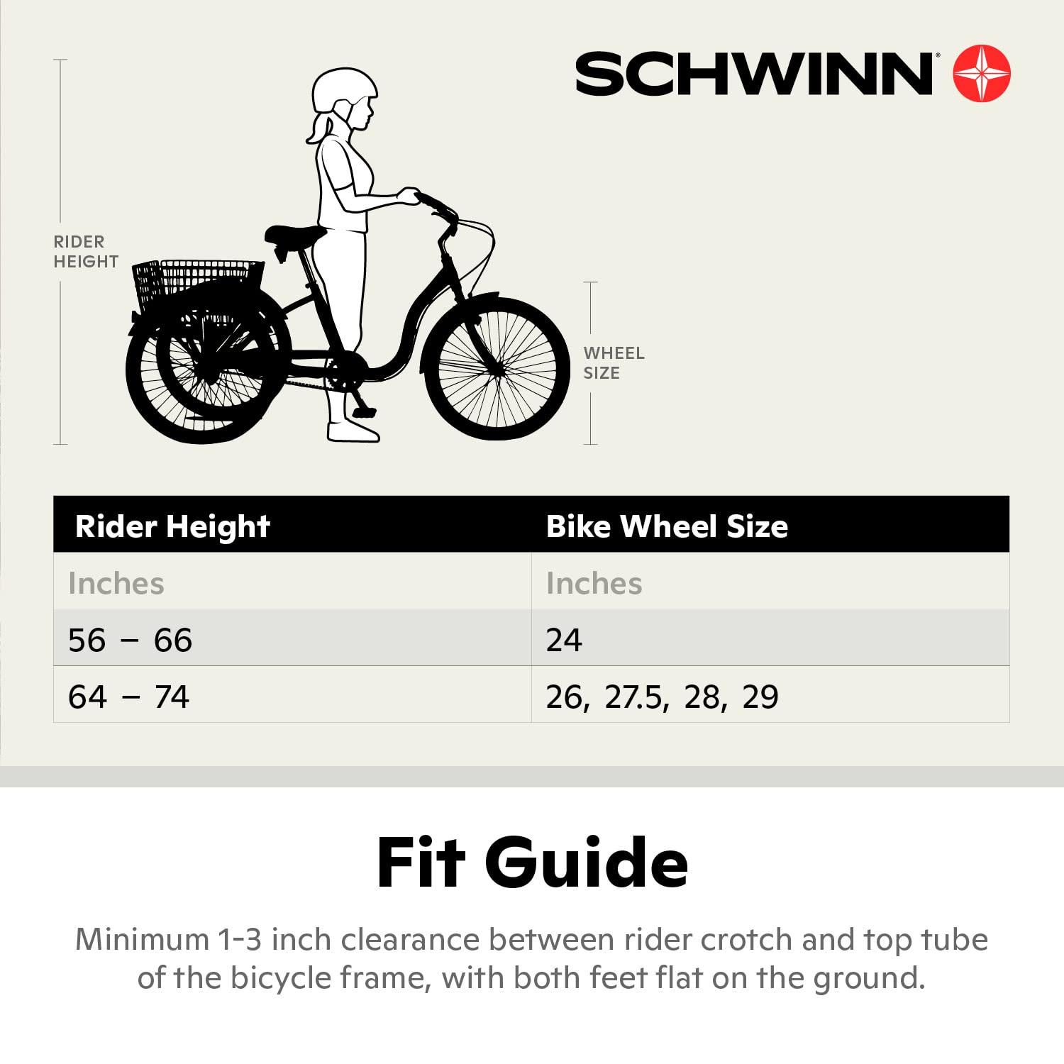Schwinn Schwinn Meridian Adult Tricycle, 26 Inch Bike for Women and Men, Single-Speed Adult Trike, Low Step-Through Frame, Springer Cruiser Seat, Upright Riding Position, Bike with Basket, Tricycle for Adults