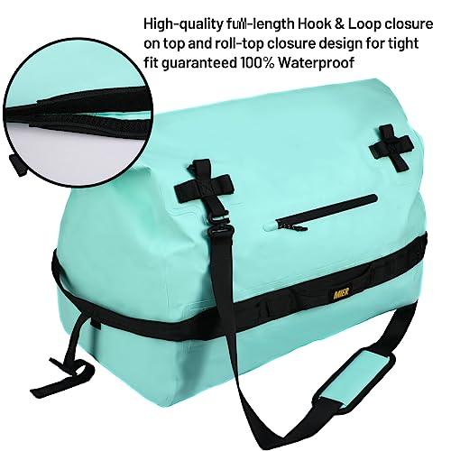 MIER MIER Large Waterproof Duffel Bag Rolltop Dry Backpack Duffle Bags for Kayaking, Rafting, Boating, Swimming, Camping, Travel, Gym, Beach, 80L, Green