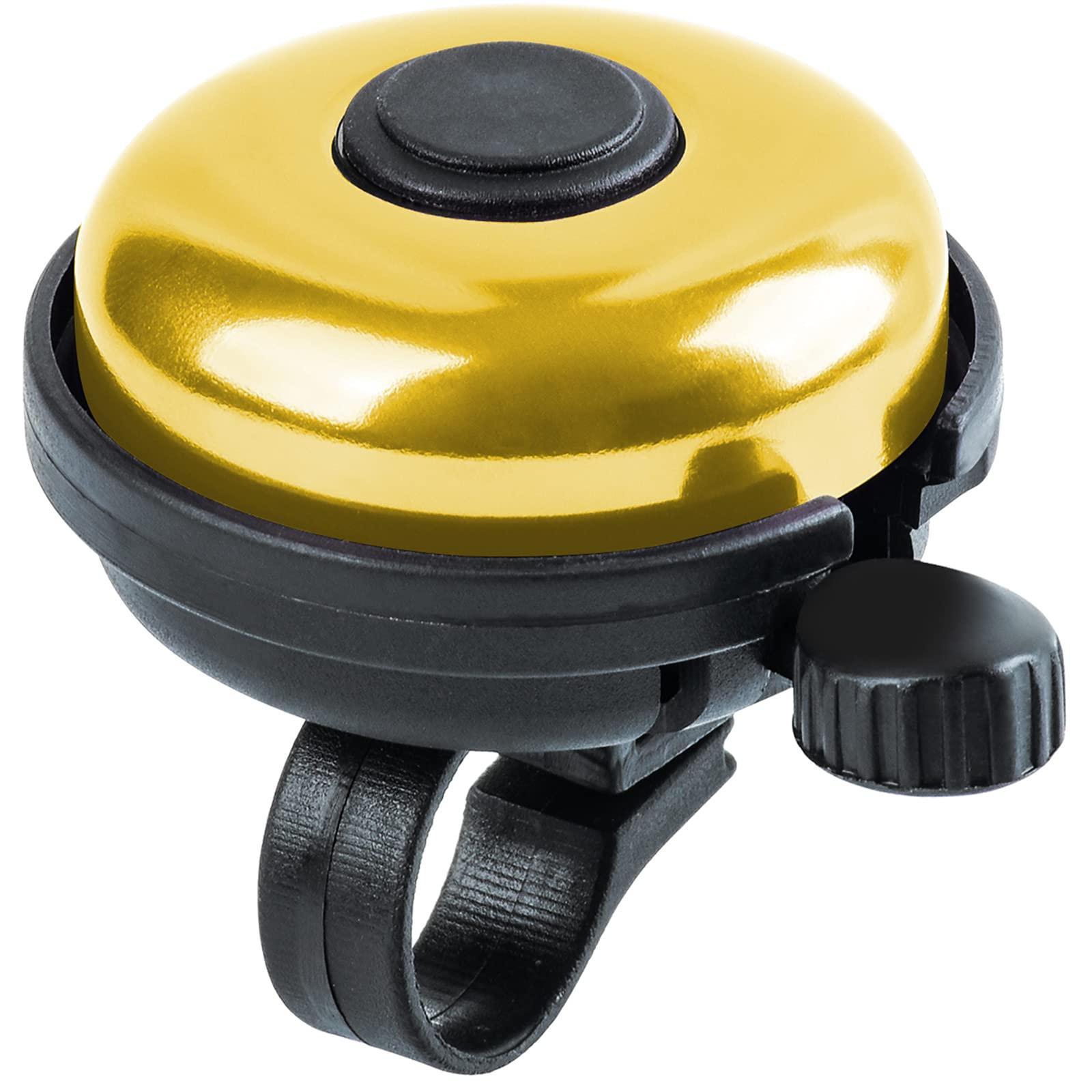 Xthuge Xthuge Classic Bike Bell, Aluminum Bicycle Bell, Loud Crisp Clear Sound Bicycle Bike Bell for Adults Kids(Gold-Right Hand Use)