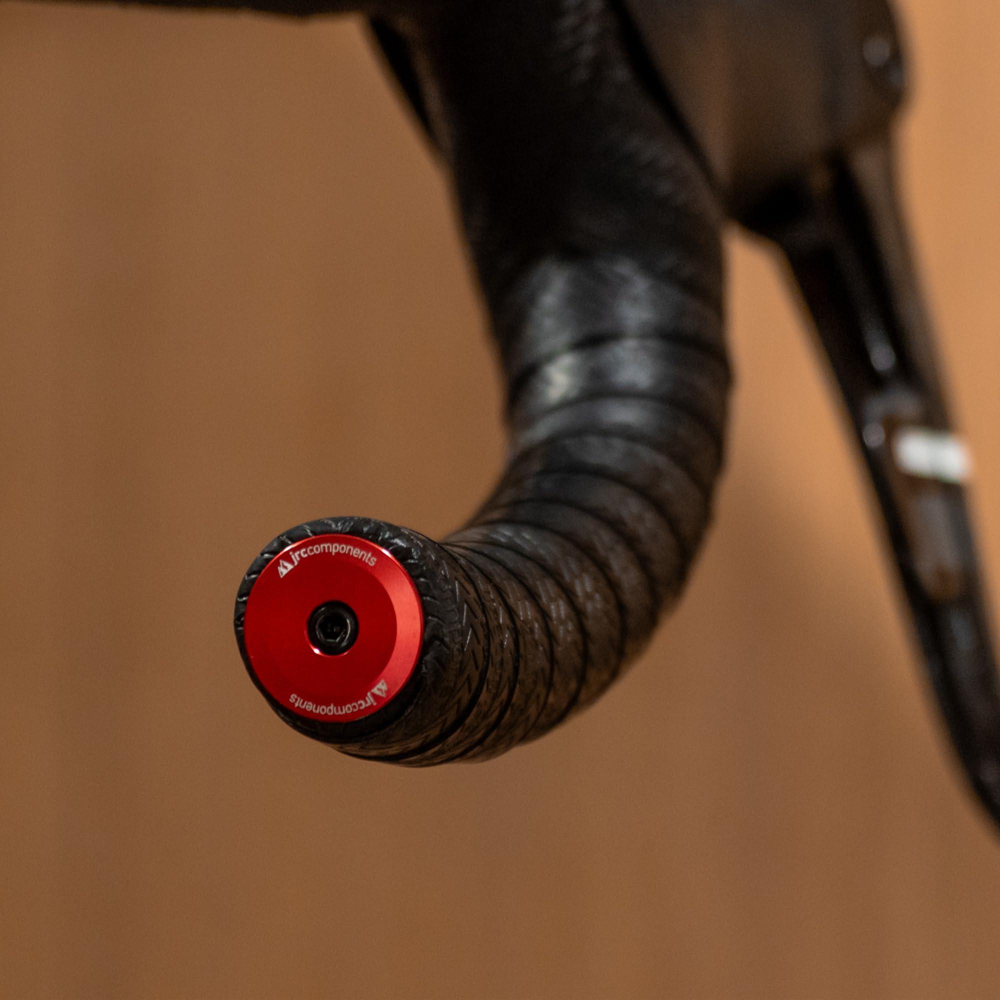 JRC Components JRC Components Aluminum Handlebar Bike Bar End Plugs for Bicycles | Pack of 2 Handlebar Plugs - Bar End Grips | Mountain Caps for Road Bikes - Premium Bike Handlebar Caps [Gunmetal]