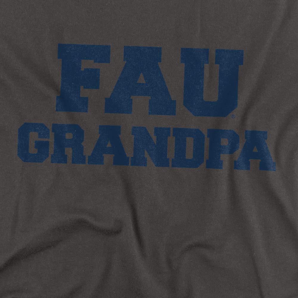 LOGOVISION Florida Atlantic University Official Grandpa Unisex Adult T Shirt, Charcoal, Small