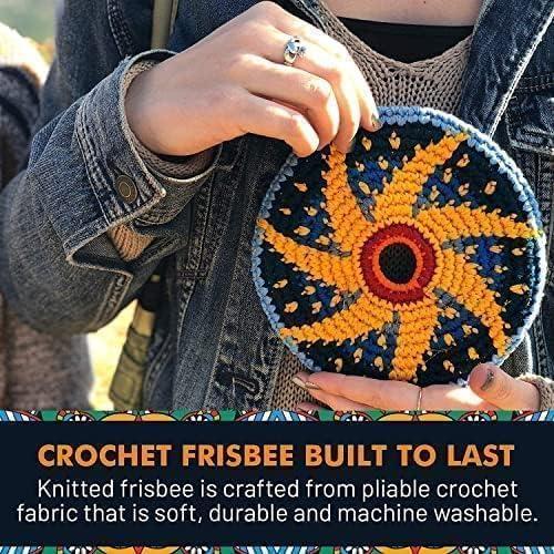 Buena Onda Games Buena Onda Indoor Flying Disc - 7\'\' Flexible Sport Disc for Indoor and Outdoor Play - Amazing Handmade Quality from Guatamala - Pocket Discs are Played in Over 20 Family Fun Games - Savanna Twist