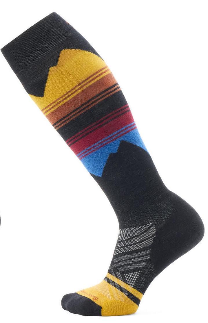 Smartwool Smartwool Womens Ski Targeted Cushion Pattern Over The Calf Socks Honey Gold Small