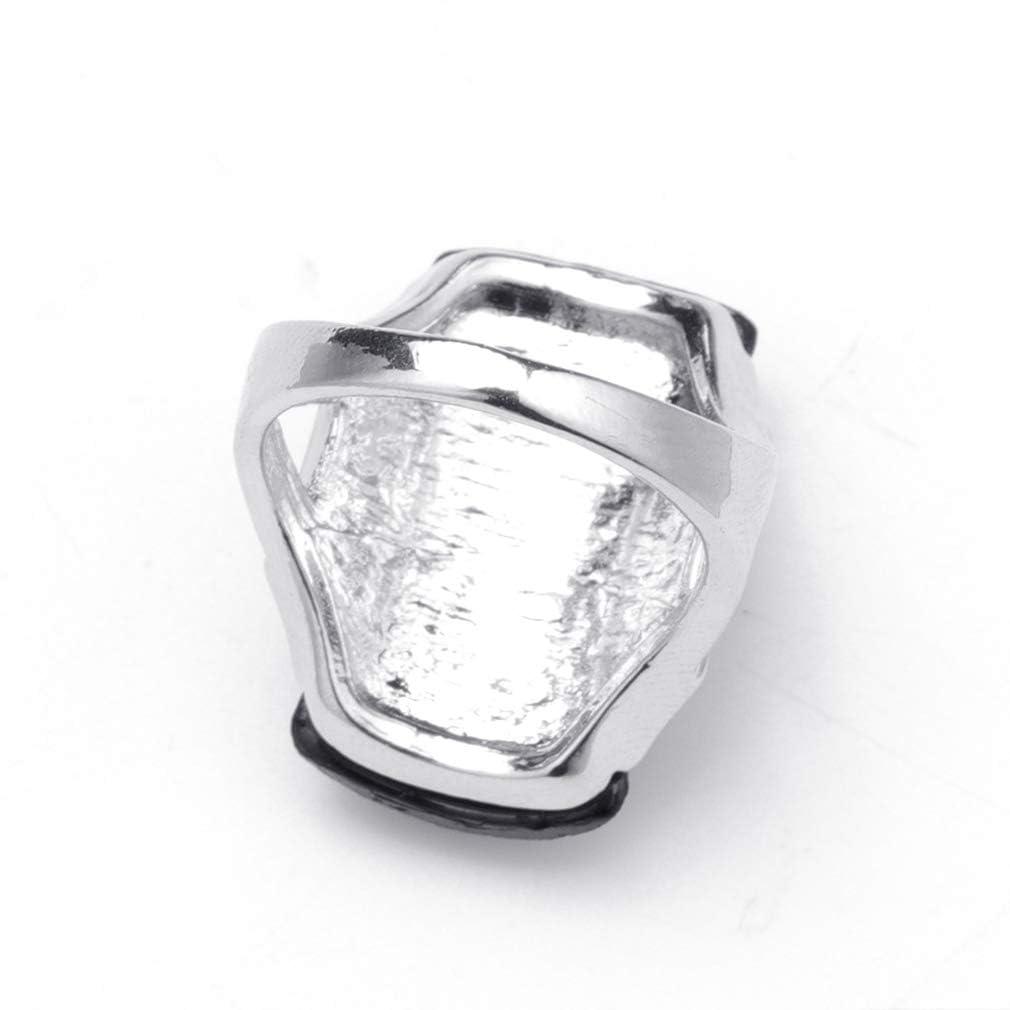 YAZILIND YAZILIND Retro Statement Ring Female Gorgeous Jewelry Black Gemstone Rings Women Party Jewelry(Size 9)