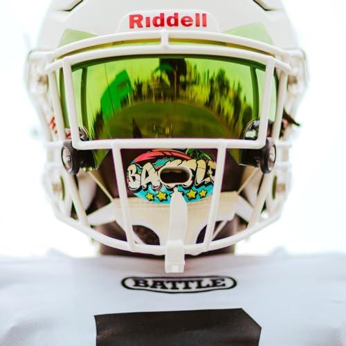 Battle Battle Sports Oxygen Football Mouthguard - Football Mouth Guard with Strap, Superior Airflow & Better Performance, Maximum Breathability, Works with Braces