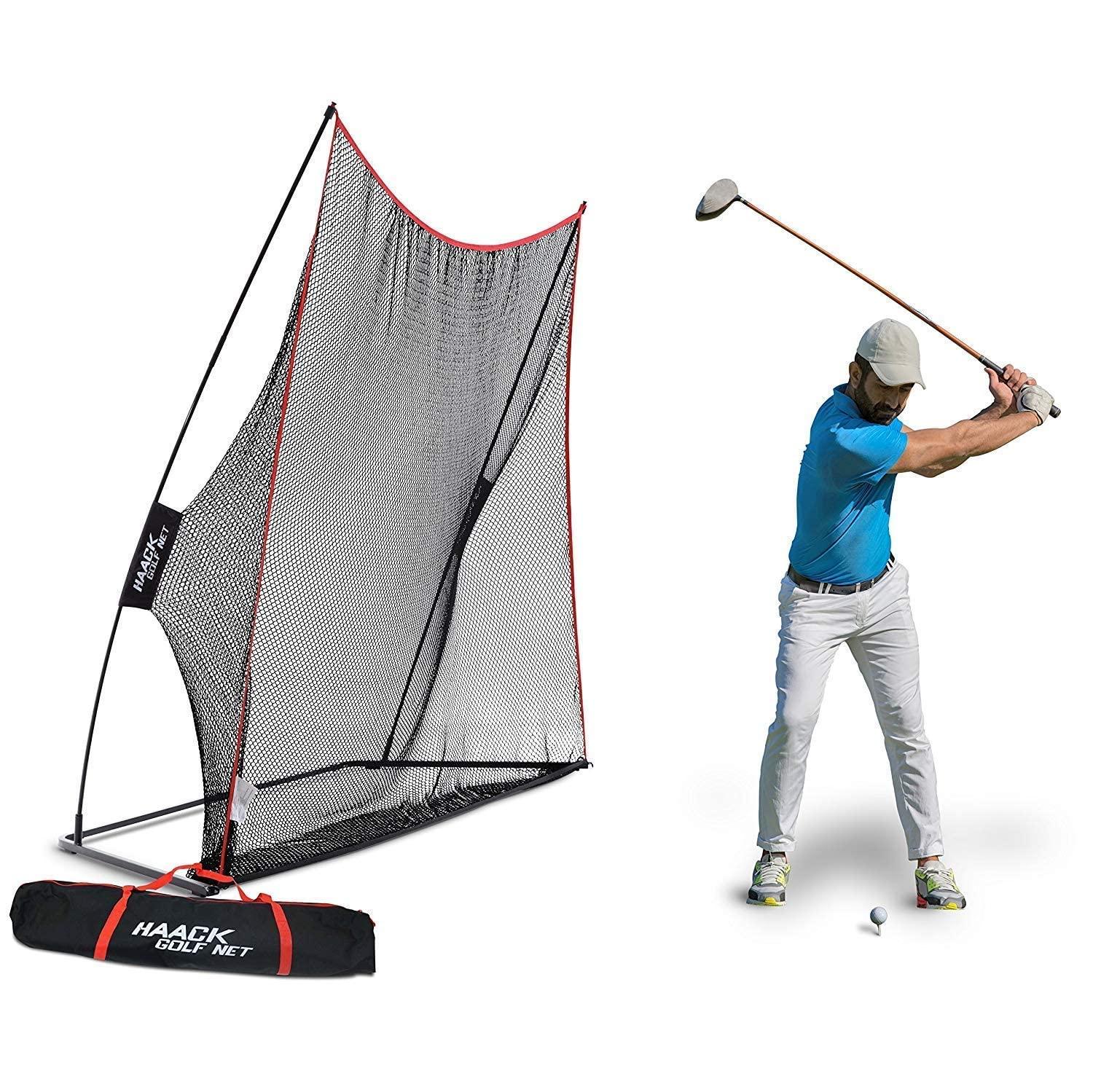 Rukket Sports Rukket Haack Golf Net | Practice Driving Indoor and Outdoor | Golfing at Home Swing Training Aids | by SEC Coach Chris Haack | Choose from 10x7 Hitting Net, 7x7 Hitting Net, or Protection Side Nets