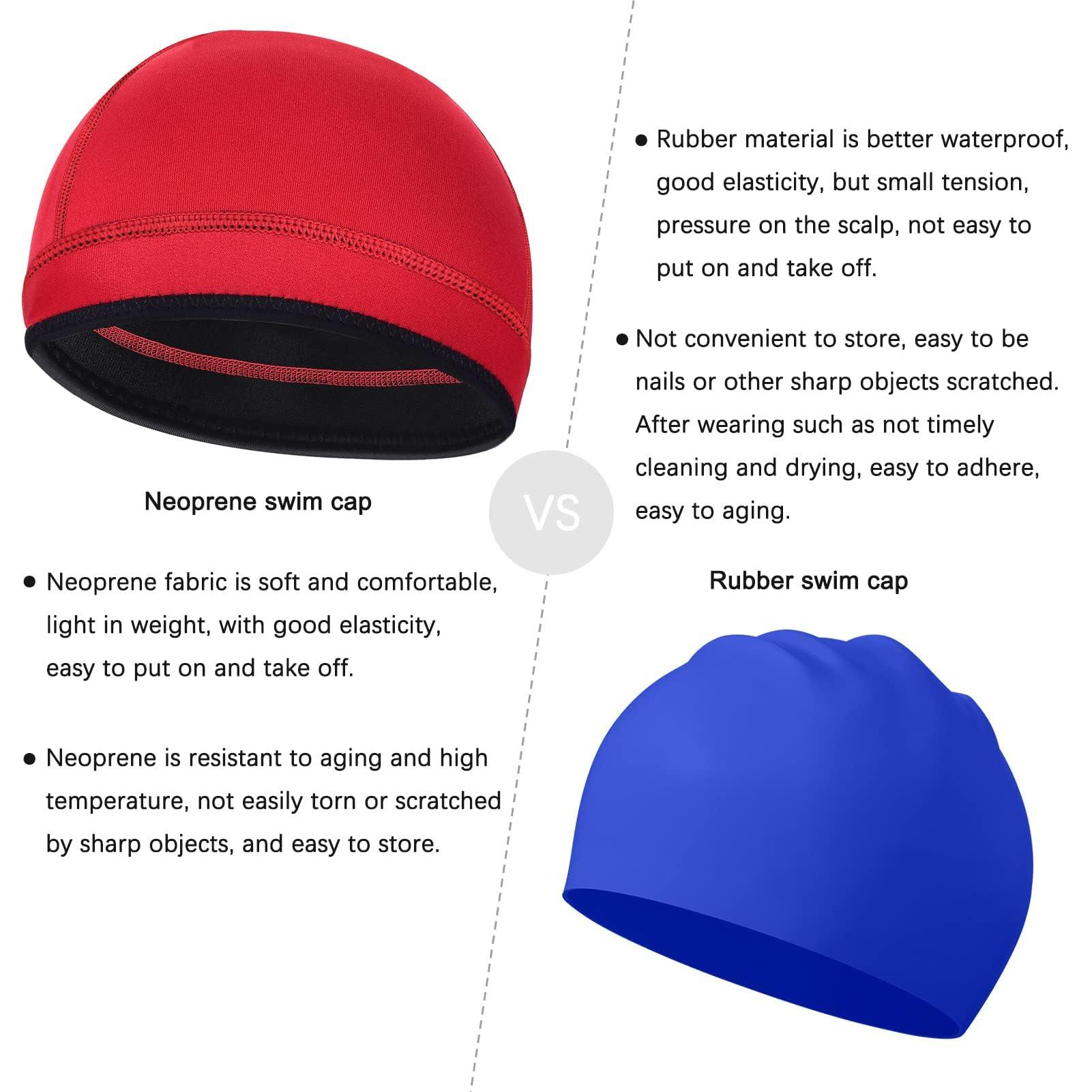 REALON REALON Neoprene Scuba Diving Hood 2mm Thermal Swim Cap for Mens Women Youth Boys Girls, Long Short Hair Warm Clean Breathable Wetsuit Beanie for Swimming Surfing Hunting Skiing Cold Water Aerobics