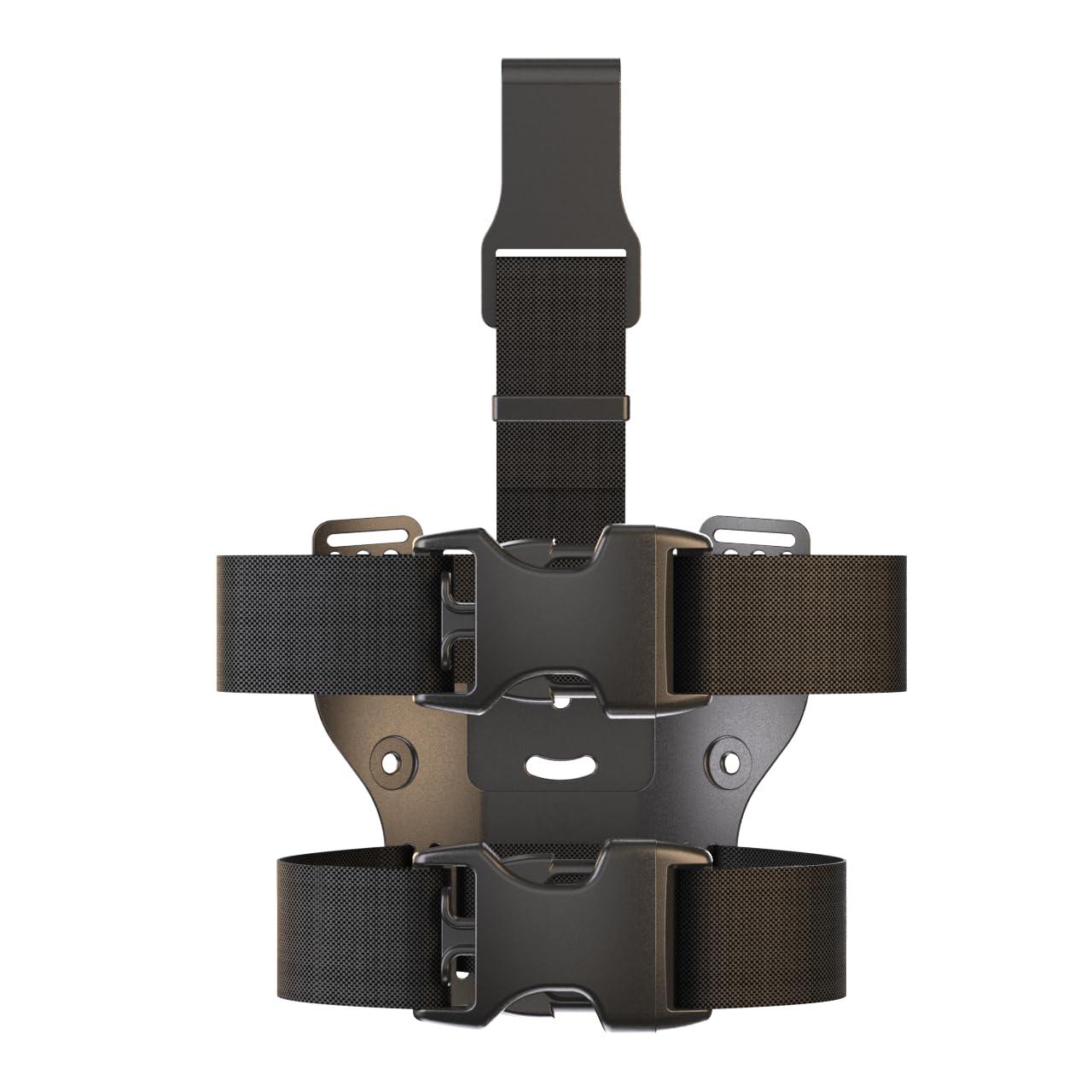 Orpaz Orpaz T40 Light Bearing Holster Left-Handed, Adjustable and Modular Holster with Flashlight Fits Most Pistols and Most Lights, Lasers, Sights and Optics (T40 Large, Drop-Leg)