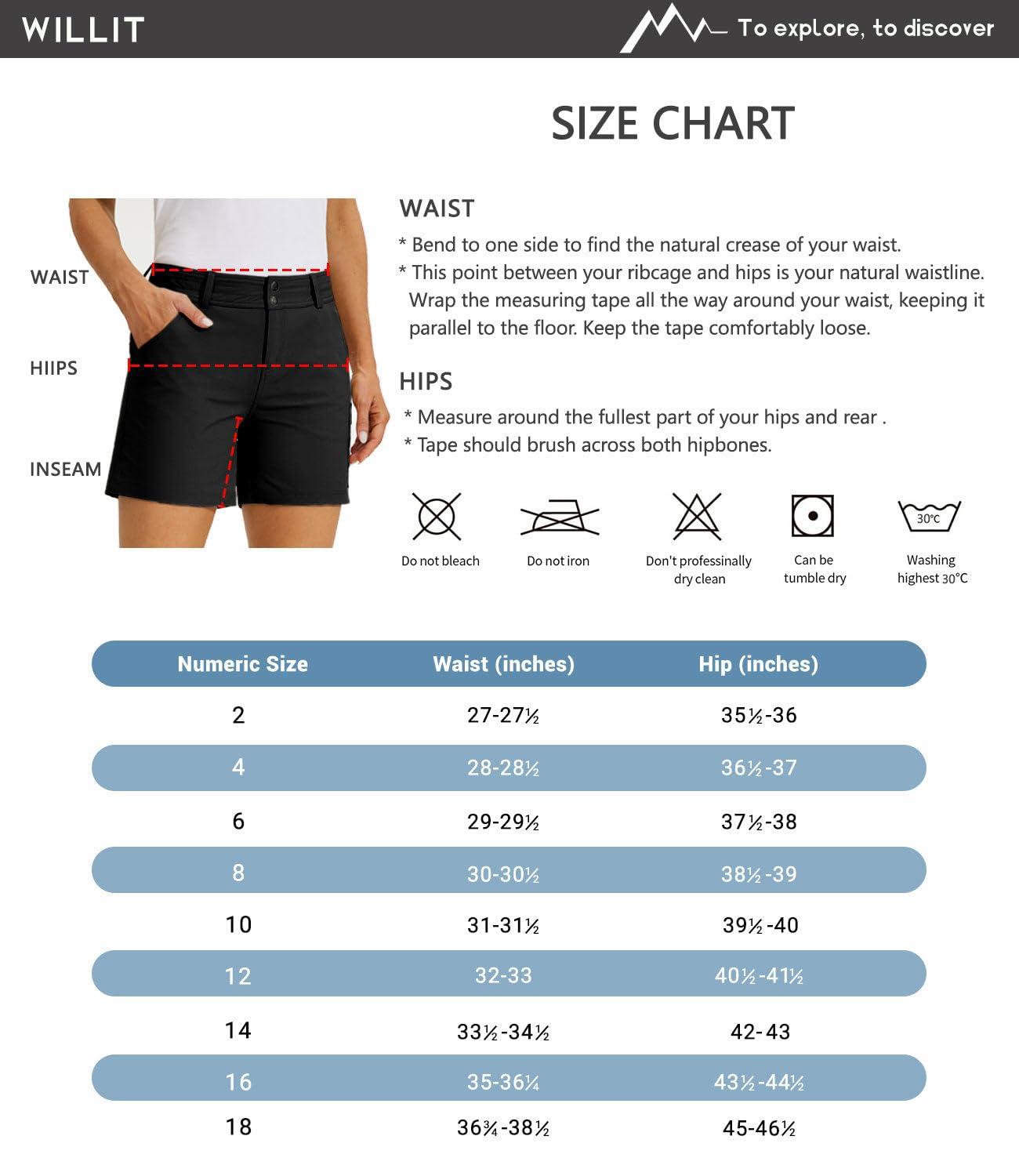 Willit Willit Women\'s Golf Shorts Hiking Cargo Shorts Quick Dry Athletic Casual Summer Shorts with Pockets 5\" Khaki 8