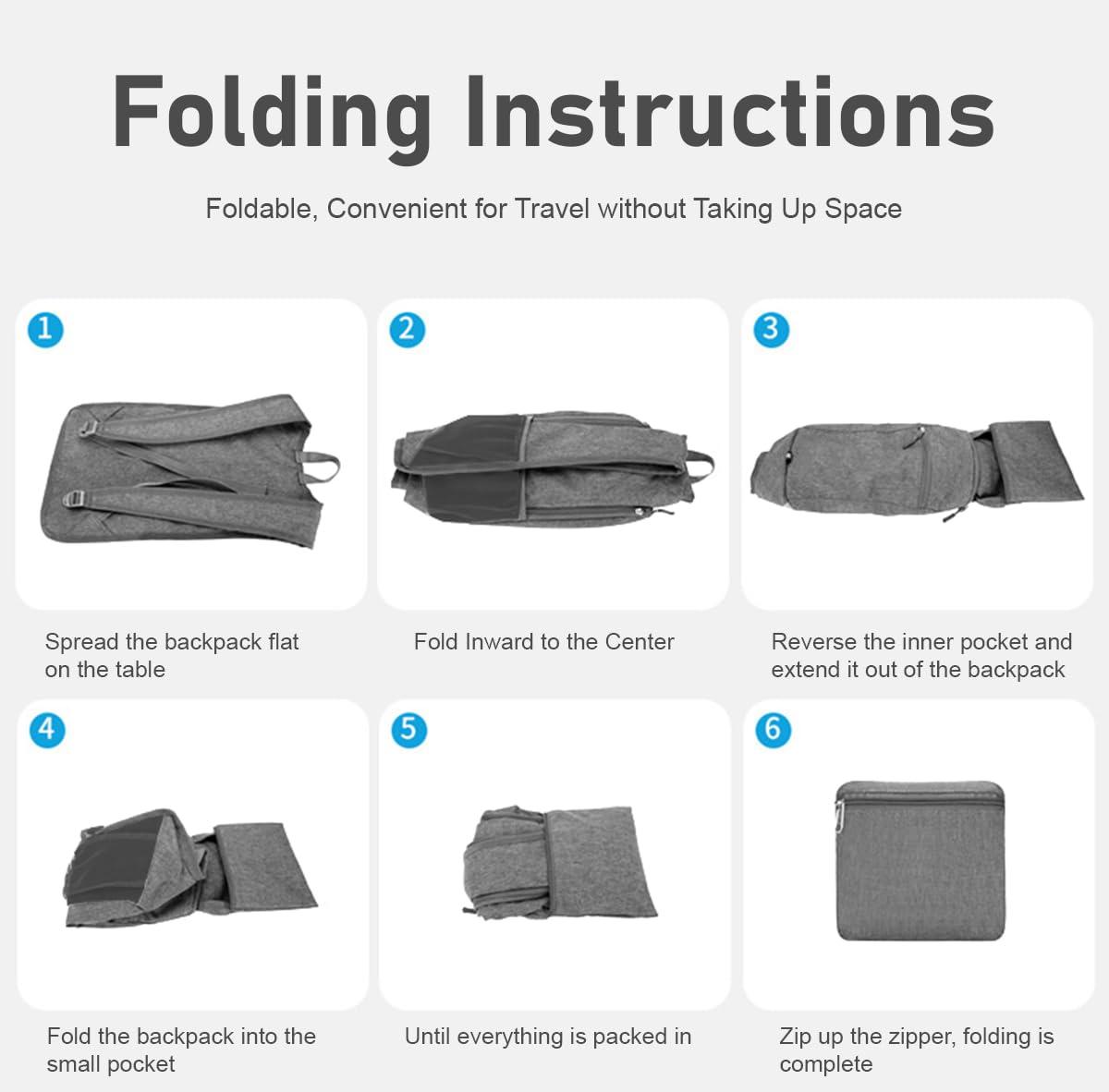 WEREWOLVES WEREWOLVES 15L Small Hiking Backpack, Travel Lightweight Foldable Packable Casual Outdoor Daypack