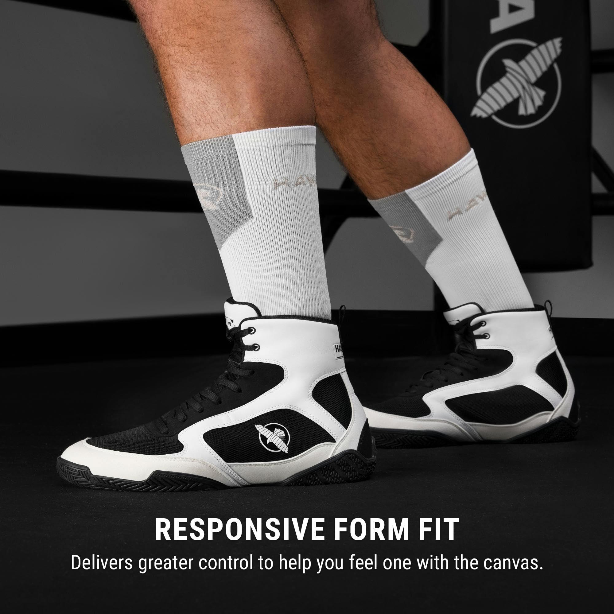 Hayabusa Hayabusa Pro Boxing Shoes for Men & Women - White, 6