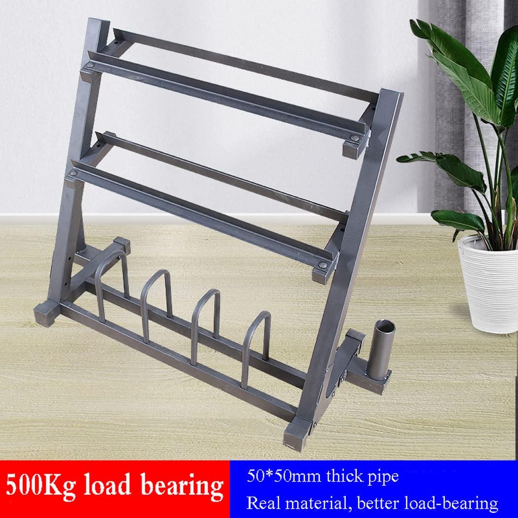 LANGWEI Home Gym Storage Rack, Multifunctional Adjustable Dumbbell Rack, Weight Rack for Dumbbells Kettlebells Weight Bar and Plates Fitness Equipment(Dumbbell Stand Only)