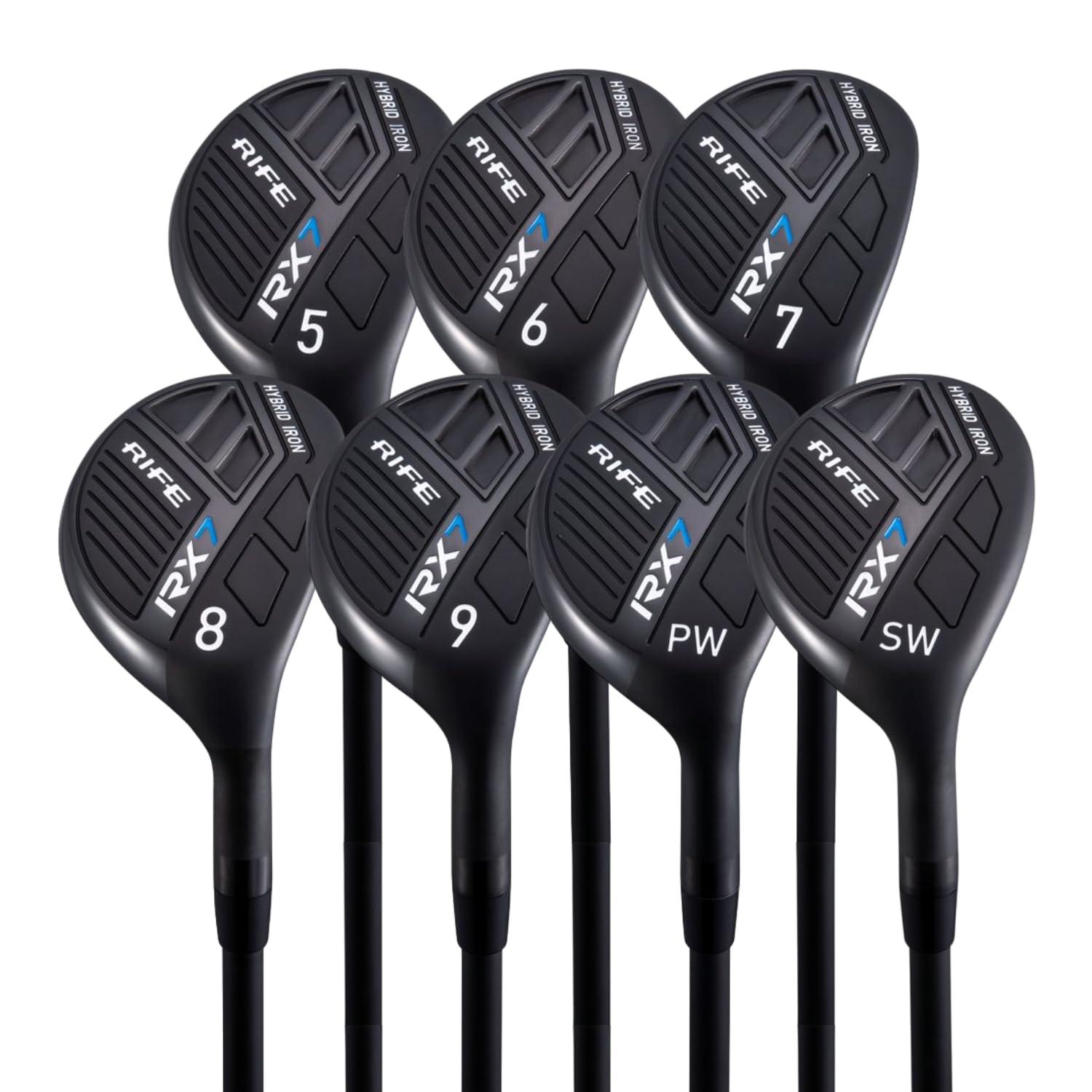 Rife Rife Golf RX7 Regular Men's Standard Graphite Hybrid Iron Set #5-SW